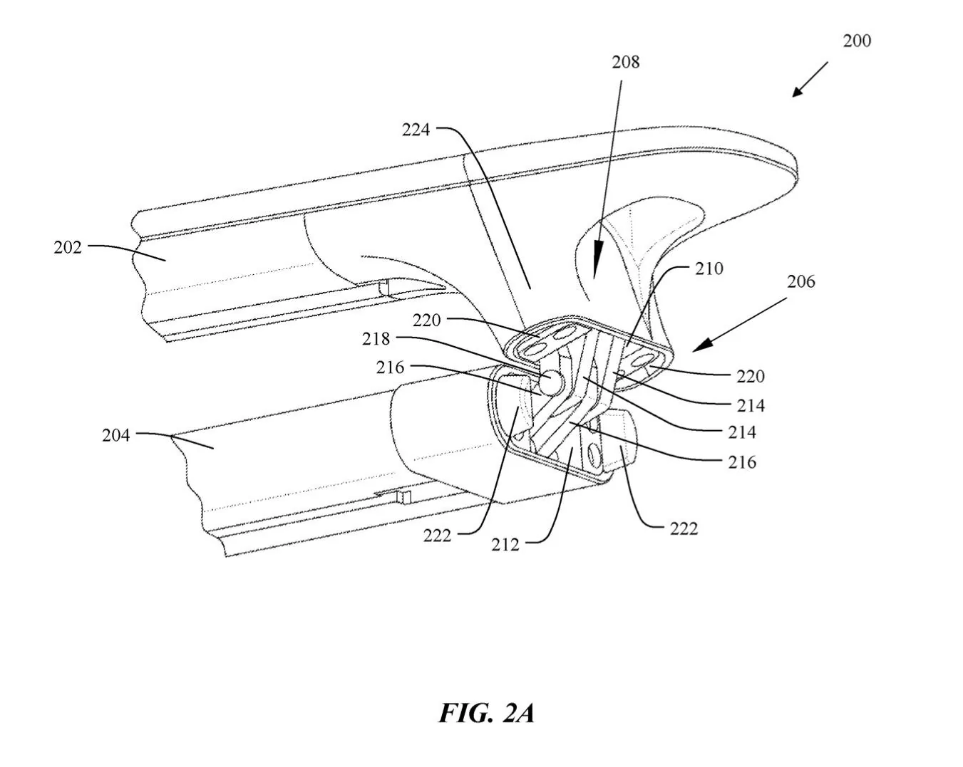 Rivian R1T R1S Rivian patents bed rack system w/ easy removal and storage rivian-bed-rack-system-patent-image_100913824_h