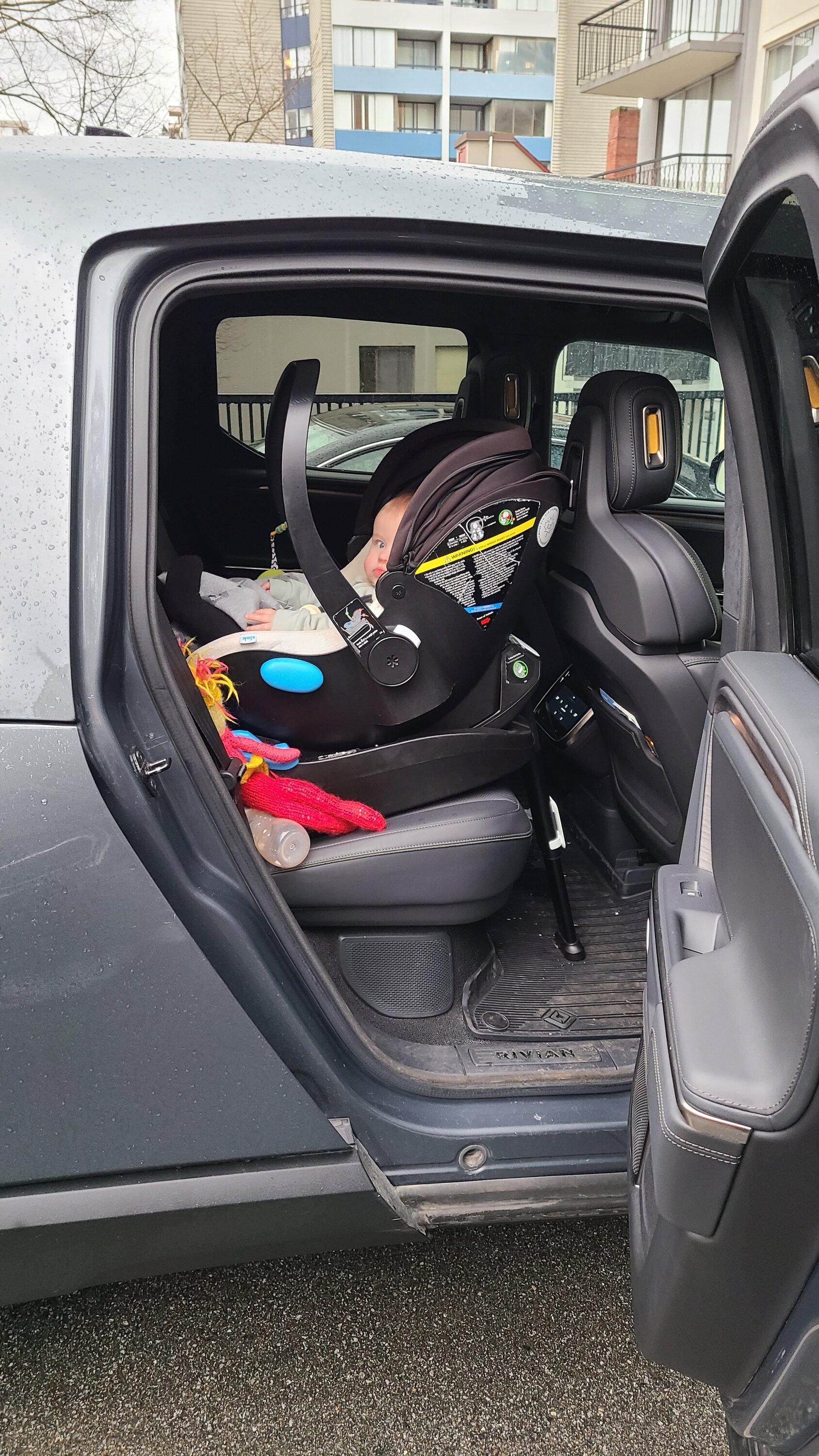 Rivian R1T R1S R1T Car Seat Anyone? 20240131_154848