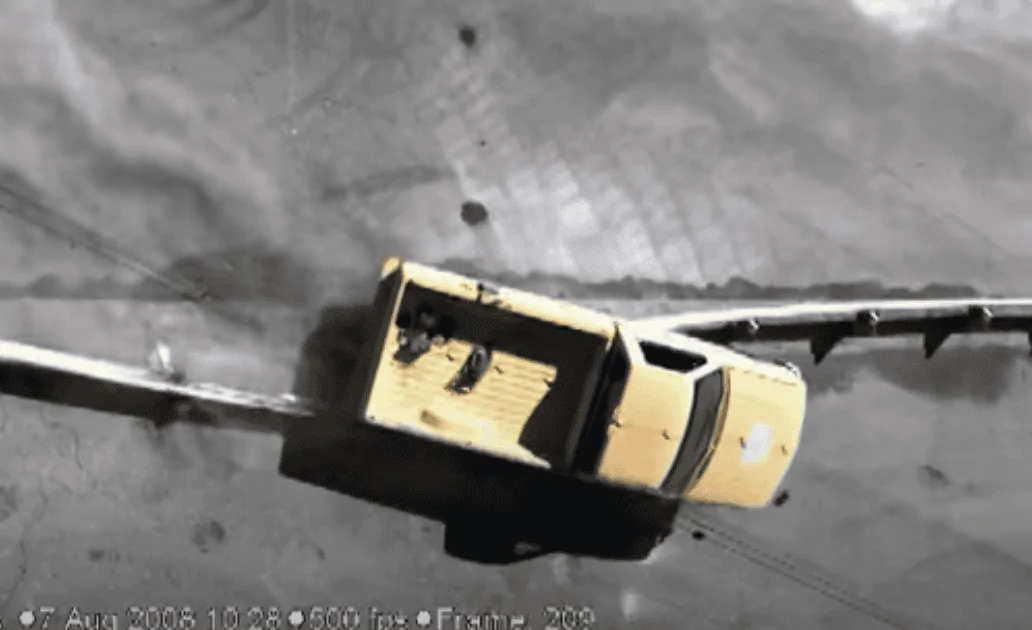 Rivian R1T R1S Crash test (using Rivian R1T) shows electric vehicles may overpower safety barriers 1706759446852