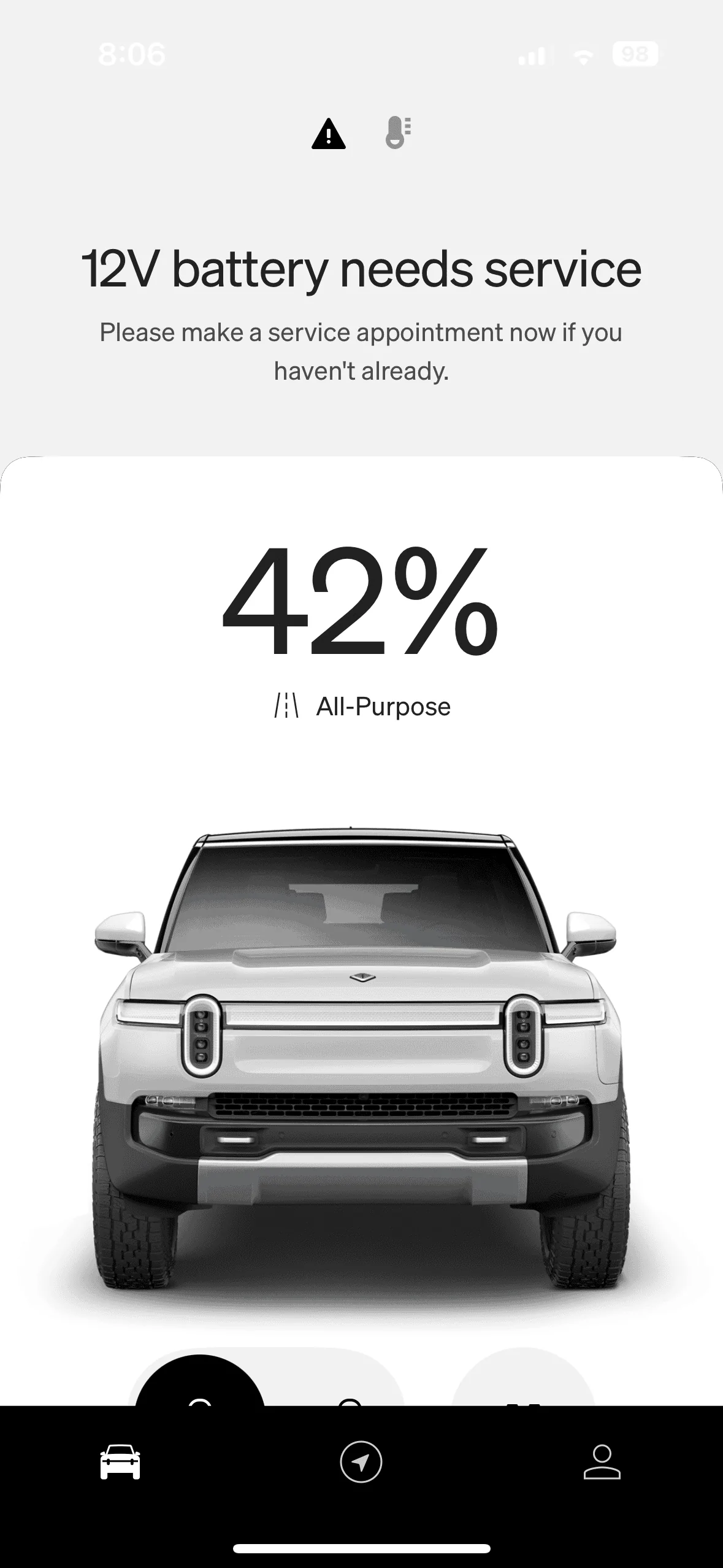 Rivian R1T R1S R1S 1200ish Miles Battery Broken IMG_1530