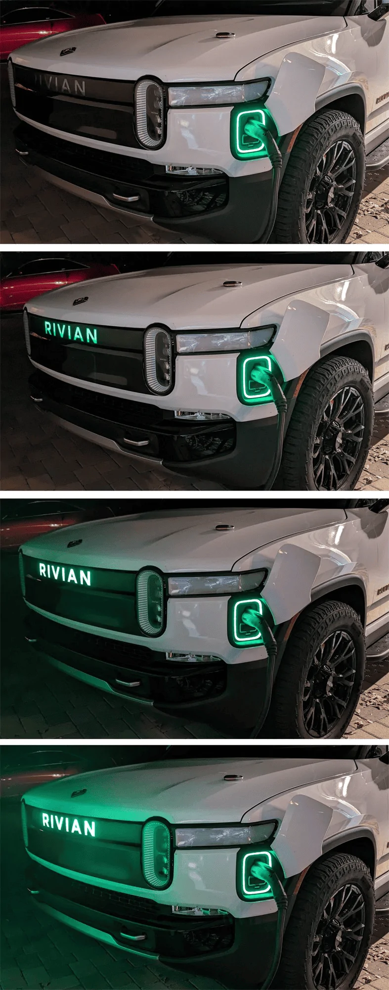 Rivian R1T R1S UPDATE: Blackout lightbar decal added + applied vinyl to break up the controversial front end on my Rivian 1706821593130