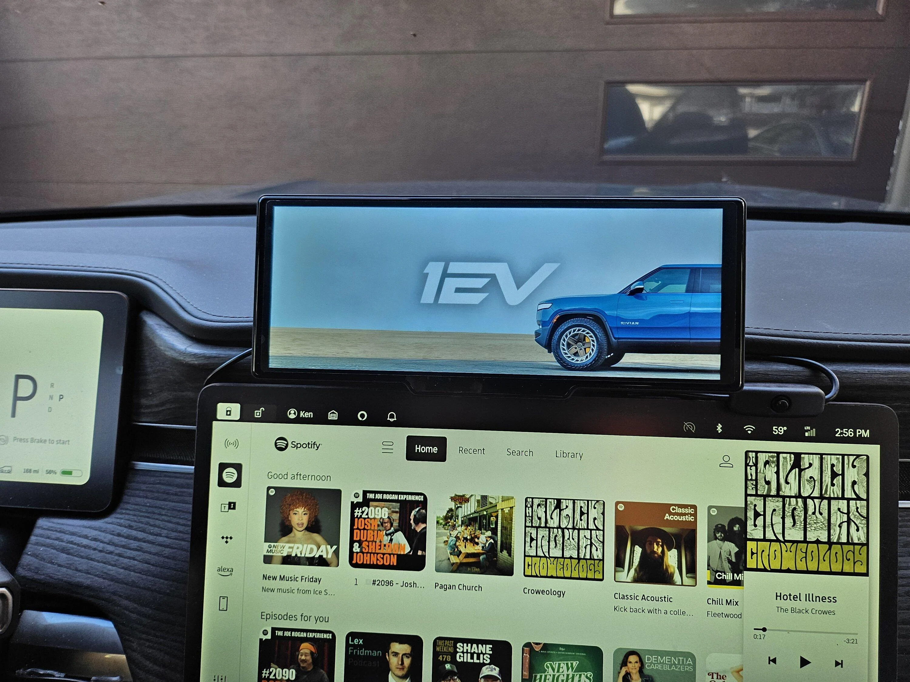 Rivian R1T R1S CarPlay & Android Auto Smart Dash Screen has arrived!  New from EVSportline.com 20240201_145601