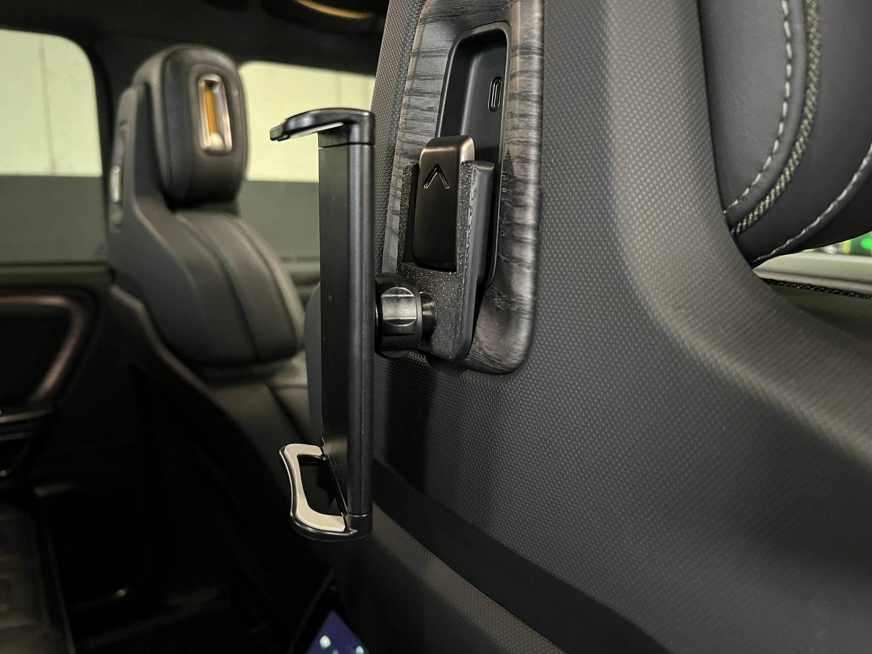 Rivian R1T R1S NEW - OpenSourceEV Parts Seat Back Tablet Mount V2 & Tablet Holder IMG_1982