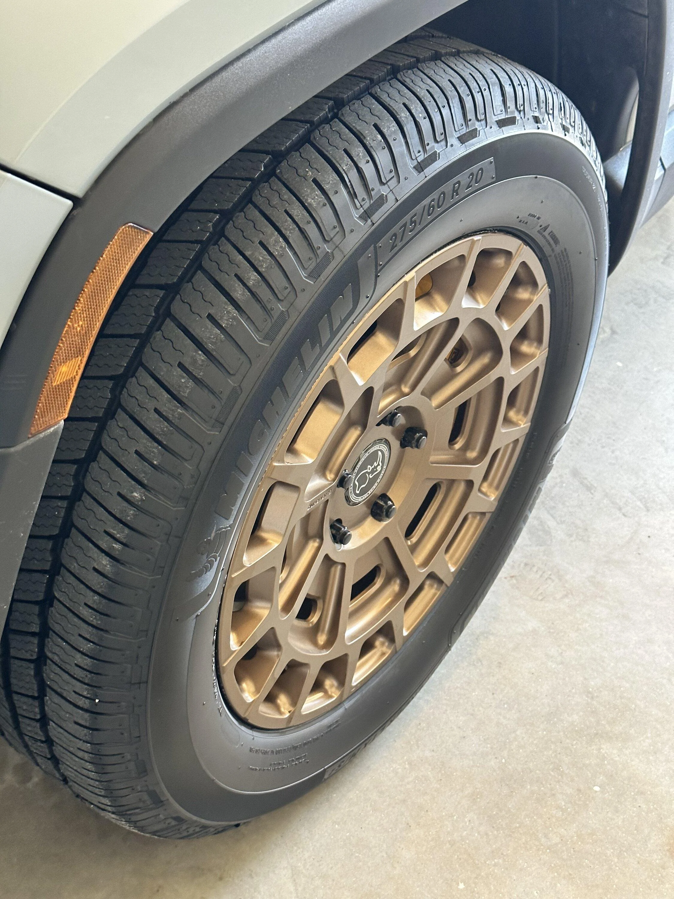Rivian R1T R1S Black Rhino Voltaic 20" in Bronze on Limestone R1S 1706932918014