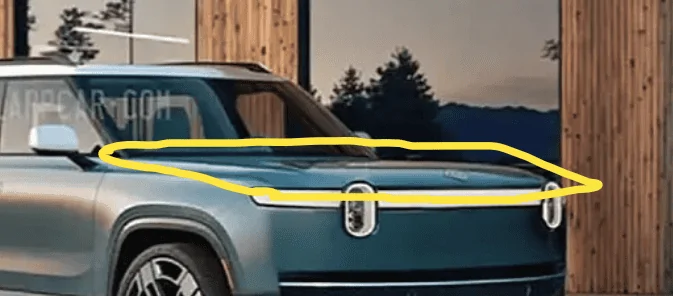 Rivian R1T R1S New R2 rendering based on patent images 1707067490319