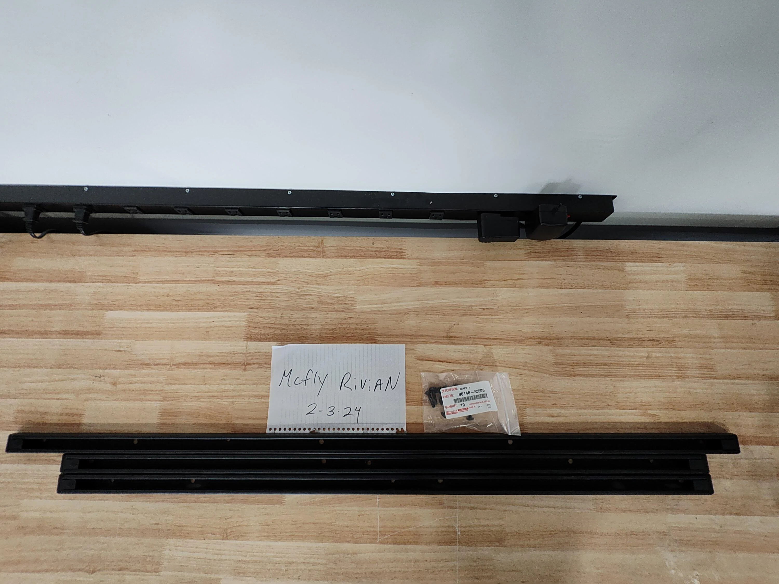 Rivian R1T R1S Bed track/rail cargo management system $100 IMG_20240203_125605985