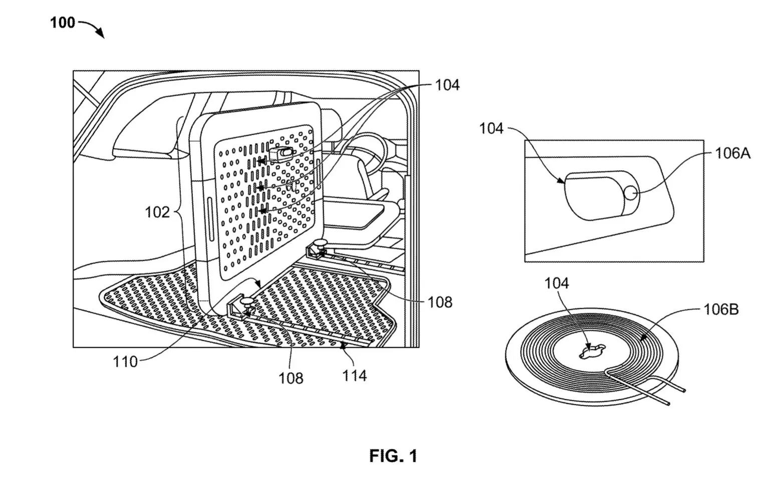 Rivian R1T R1S Rvian patents cargo bay divider rivian-cargo-divider-patent-image_100914061_h