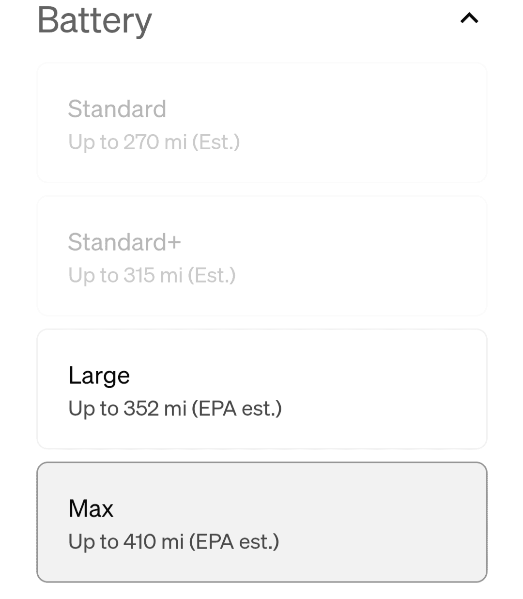 Rivian R1T R1S Standard and Standard+ battery packs introduced; R1T and R1S base prices dropped (2/8/24) Screenshot_20240208-165034