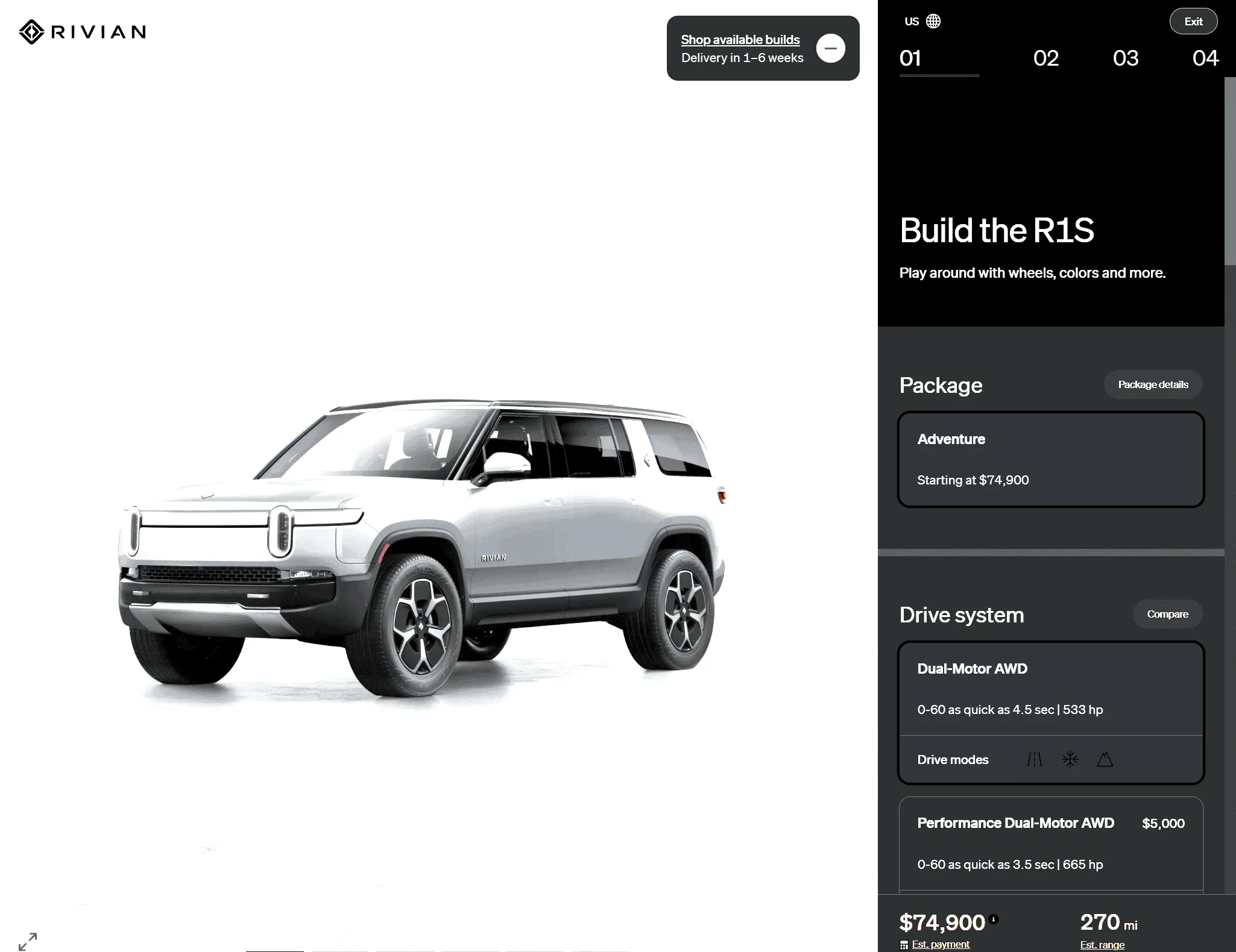 Rivian R1T R1S Standard and Standard+ battery packs introduced; R1T and R1S base prices dropped (2/8/24) 1707431350306