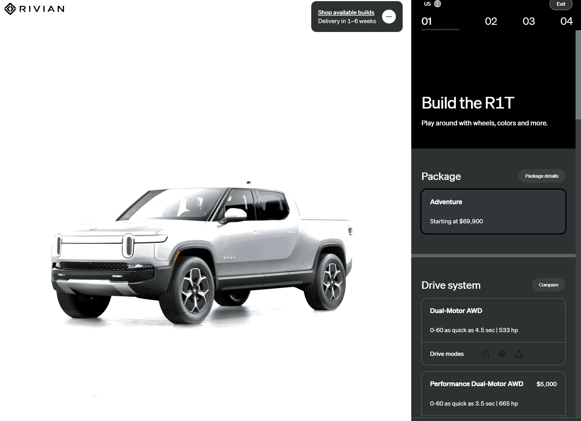 Rivian R1T R1S Standard and Standard+ battery packs introduced; R1T and R1S base prices dropped (2/8/24) 1707431639391