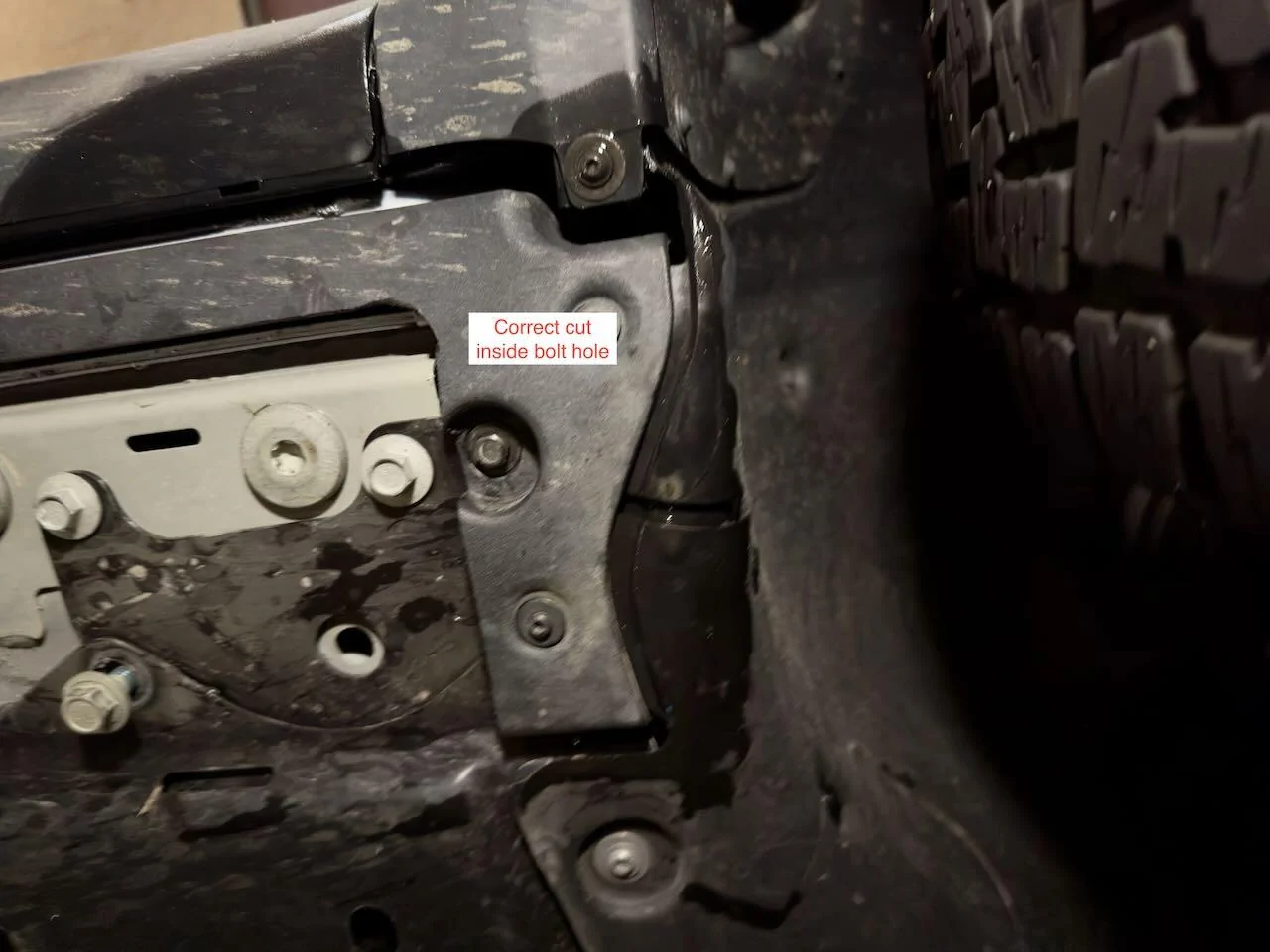 Rivian R1T R1S EVSportline Sliders - Cutting the panels 7.FrontPanelCorrected_lg