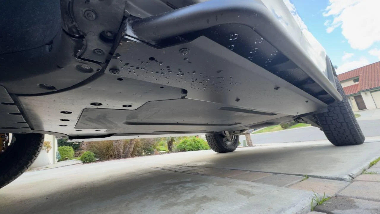 Rivian R1T R1S EVSportline Sliders - Cutting the panels IMG_1749