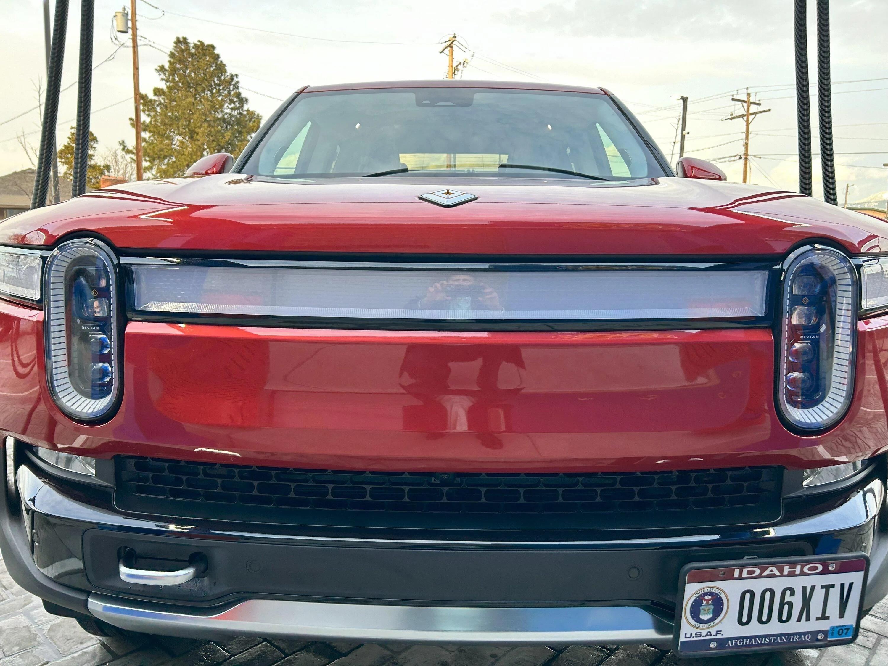 Rivian R1T R1S Sticker plates - best location to avoid interference with sensors/cameras? r1t