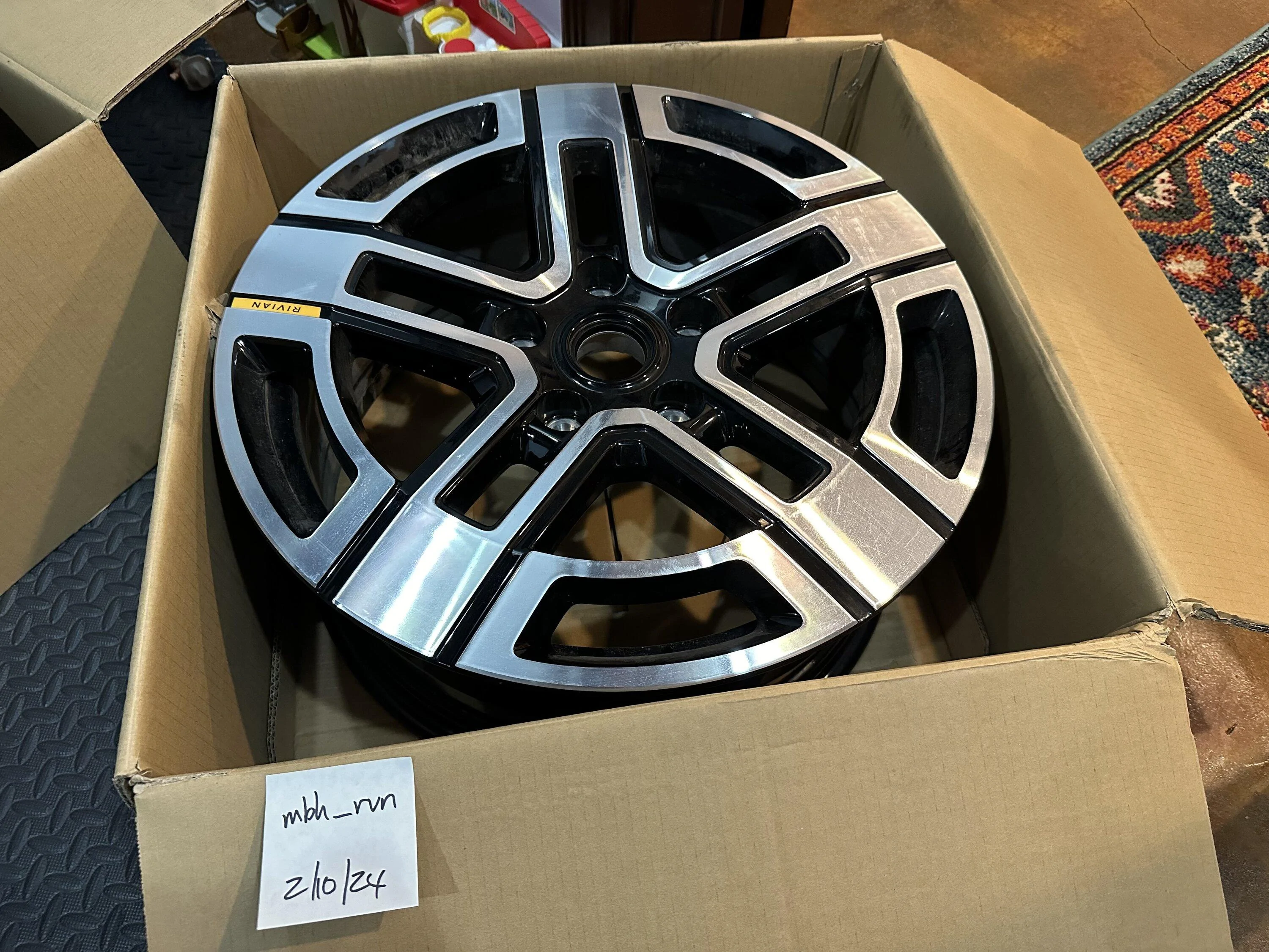Rivian R1T R1S 20" AT brights wheels only - like new IMG_3262