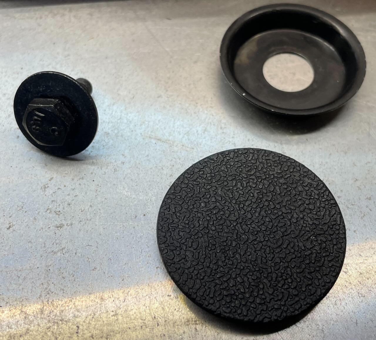 Rivian R1T R1S Installed: Cargo Tie Down Ring Hook & L-Track Quick Disconnect Mounting Base Kit by Team 1EV IMG_6263