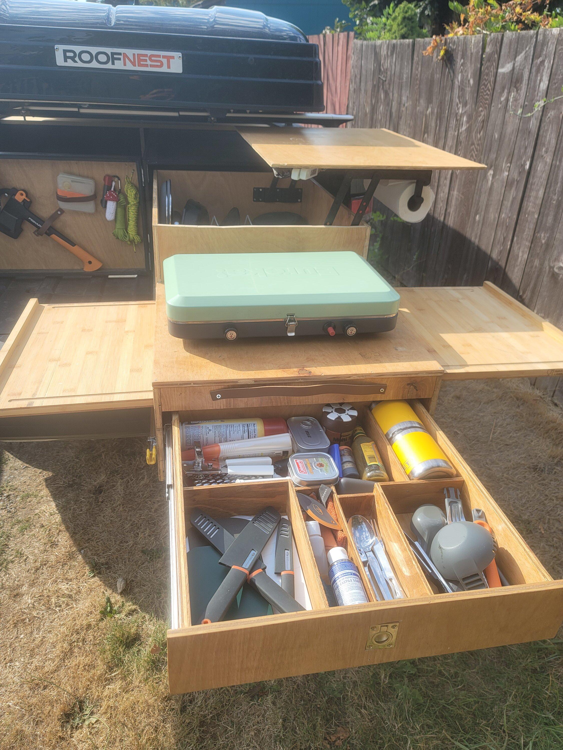 Rivian R1T R1S Camp Kitchen Plans c