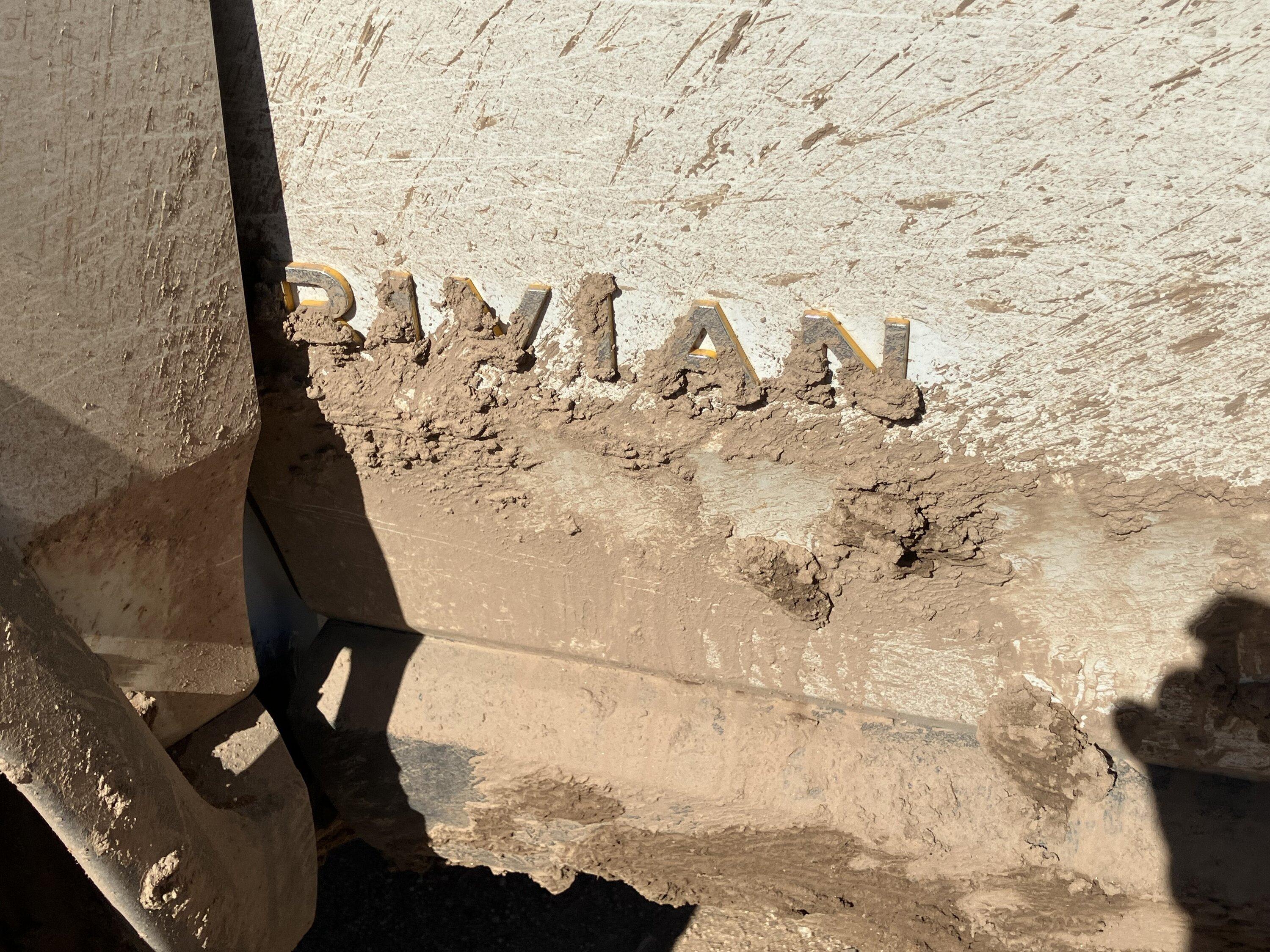 Rivian R1T R1S Fun in the Tucson Sun - mud and other debris offroading IMG_3549