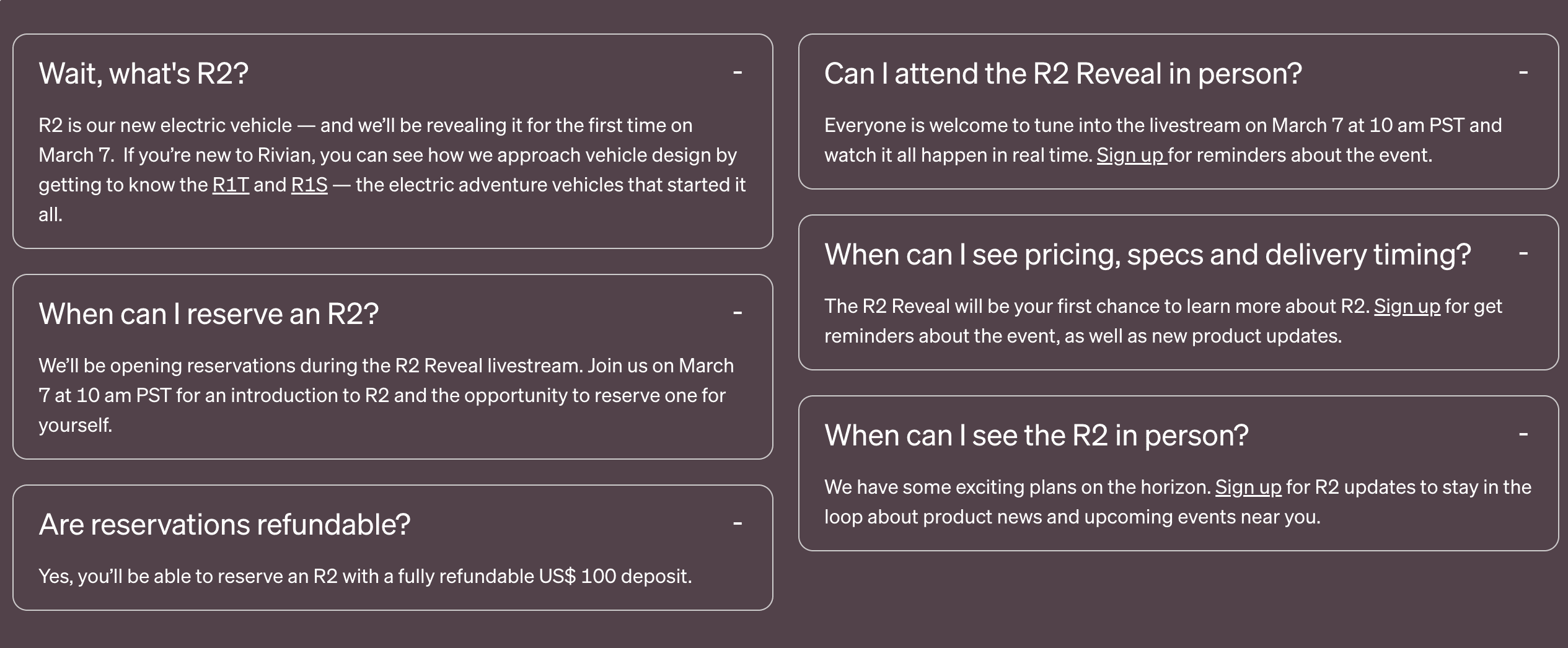 Rivian R1T R1S R2 Reservation Info ($100), Reveal Event Date and Page now on Rivian Website [Updated w/ R2 Teaser Video] Screen Shot 2024-02-15 at 7.38.34 AM