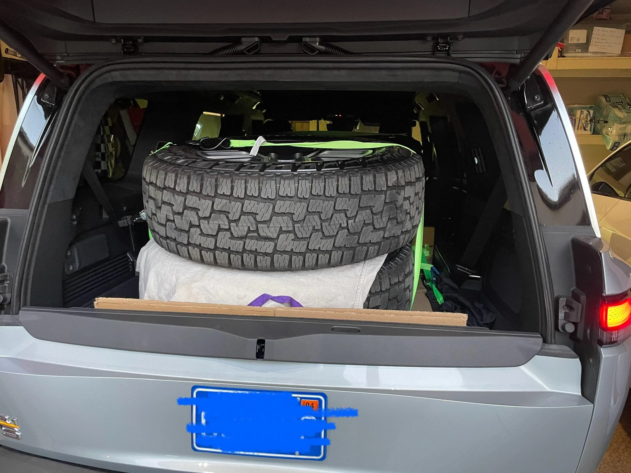 Anyone fit a set of factory wheels & tires inside their R1S? | Rivian ...