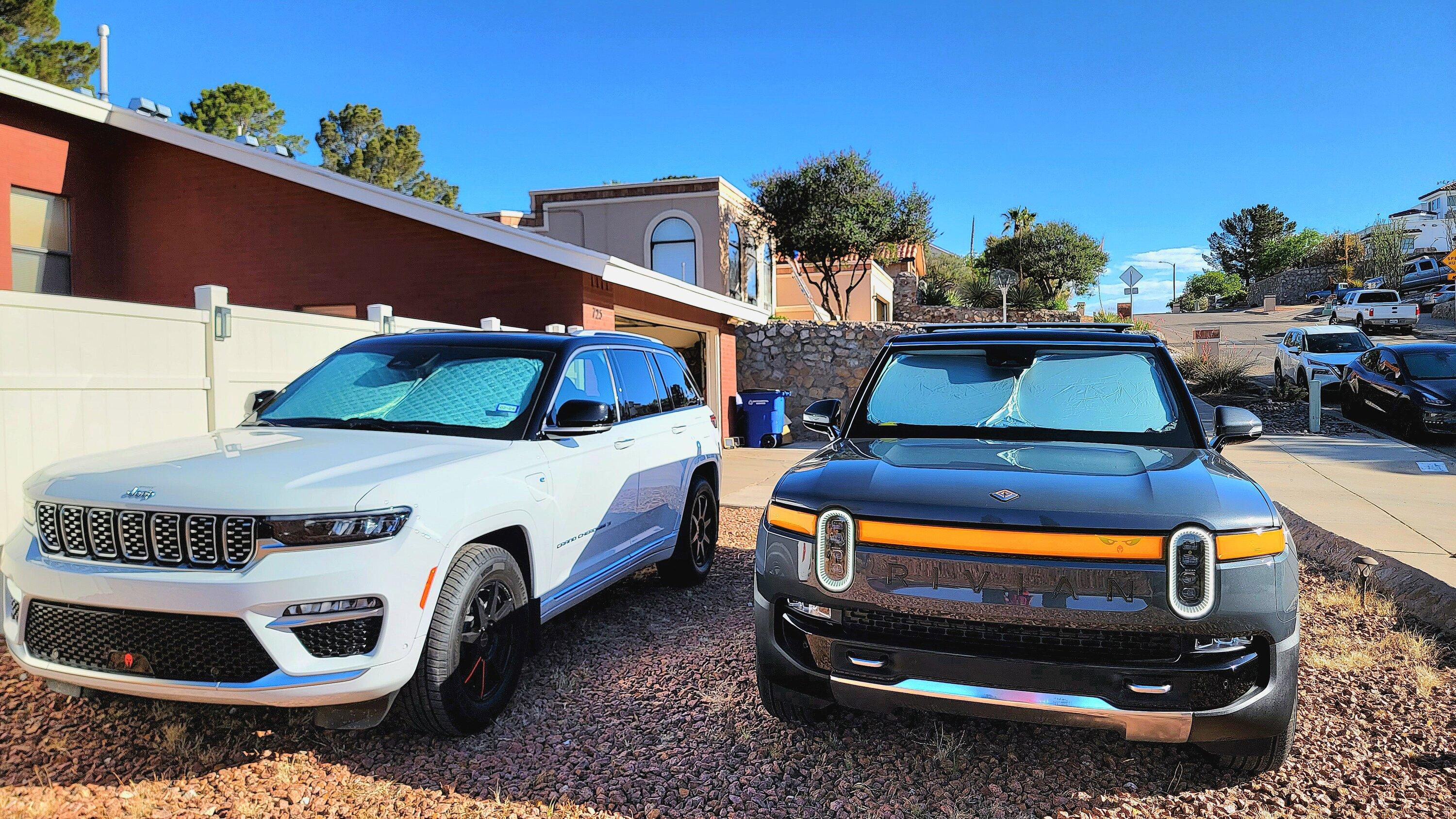 Rivian R1T R1S Unplanned emergency vehicle towing with my R1T 20230527_081857