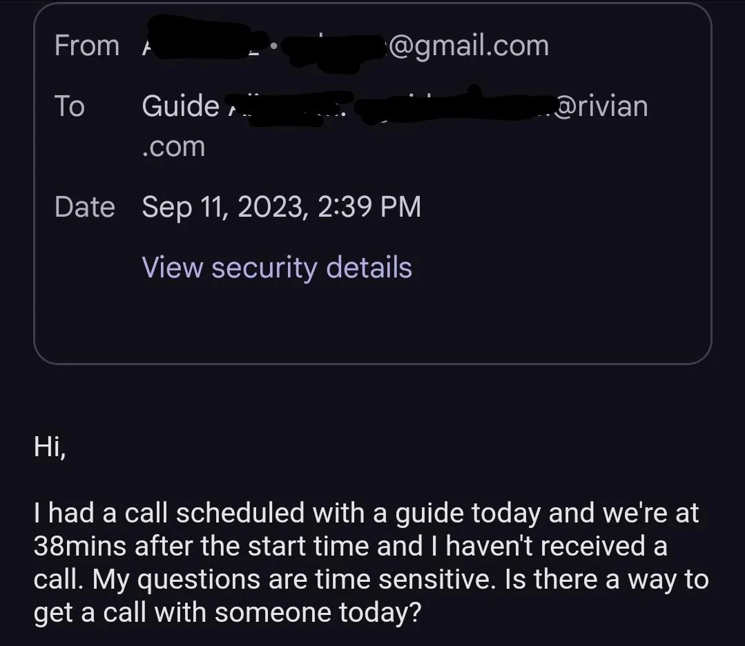 Rivian R1T R1S Order cancelled 13 days out 1000007276