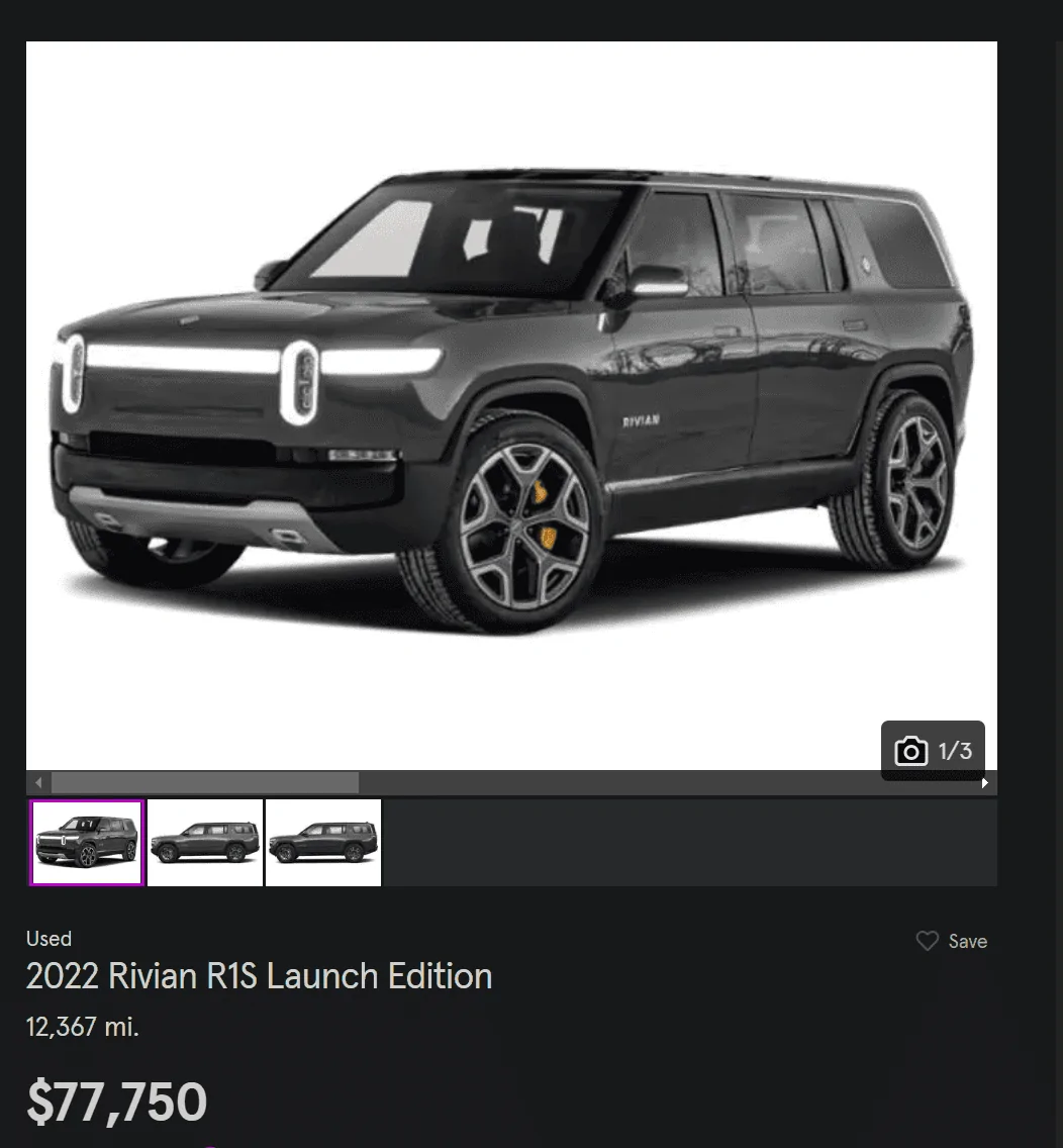 Rivian R1T R1S Rivian 10 year Depreciation Schedule and Cross Shopping with R2 in 2026 1708306828629