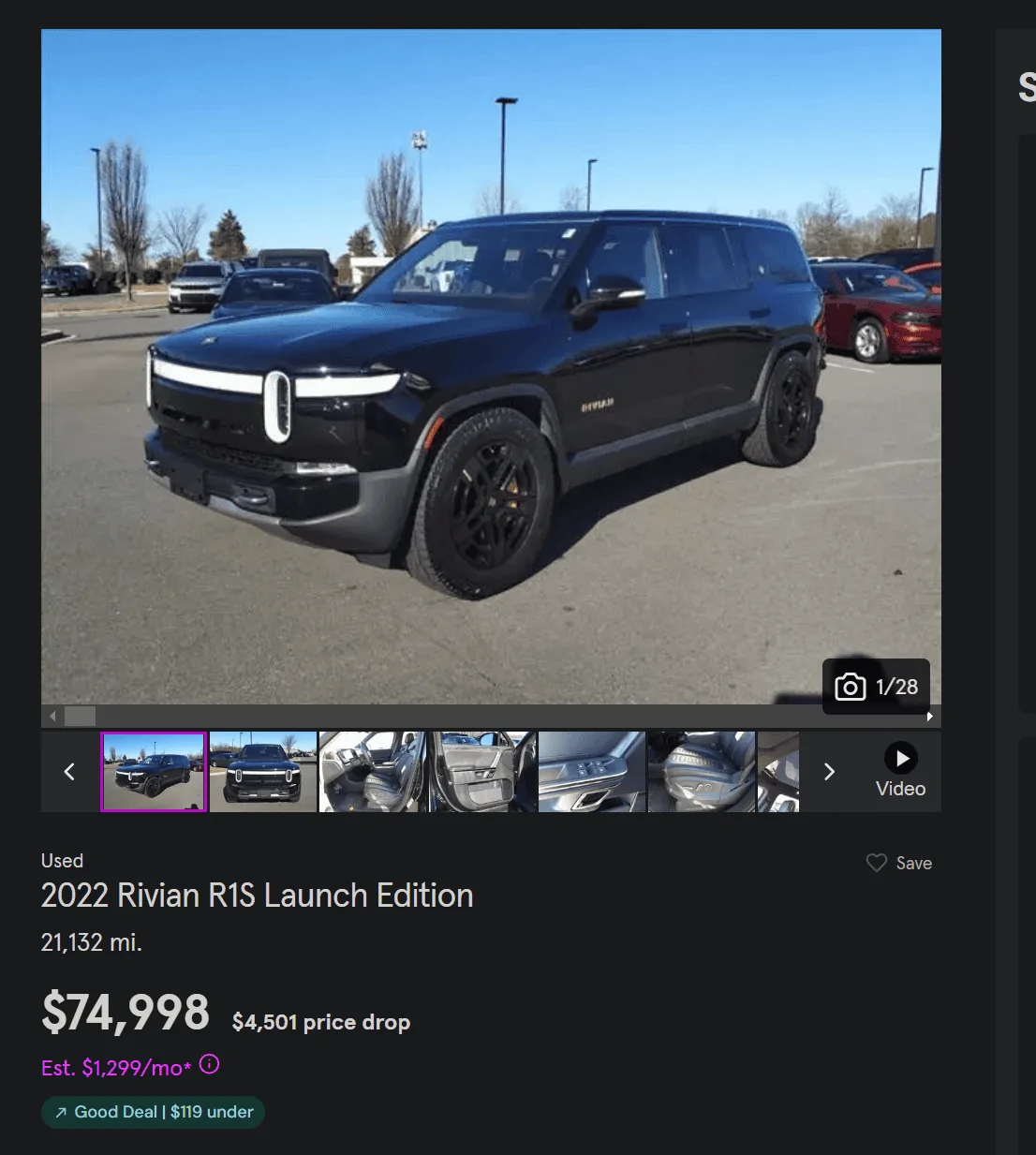 Rivian R1T R1S Rivian 10 year Depreciation Schedule and Cross Shopping with R2 in 2026 1708307644067