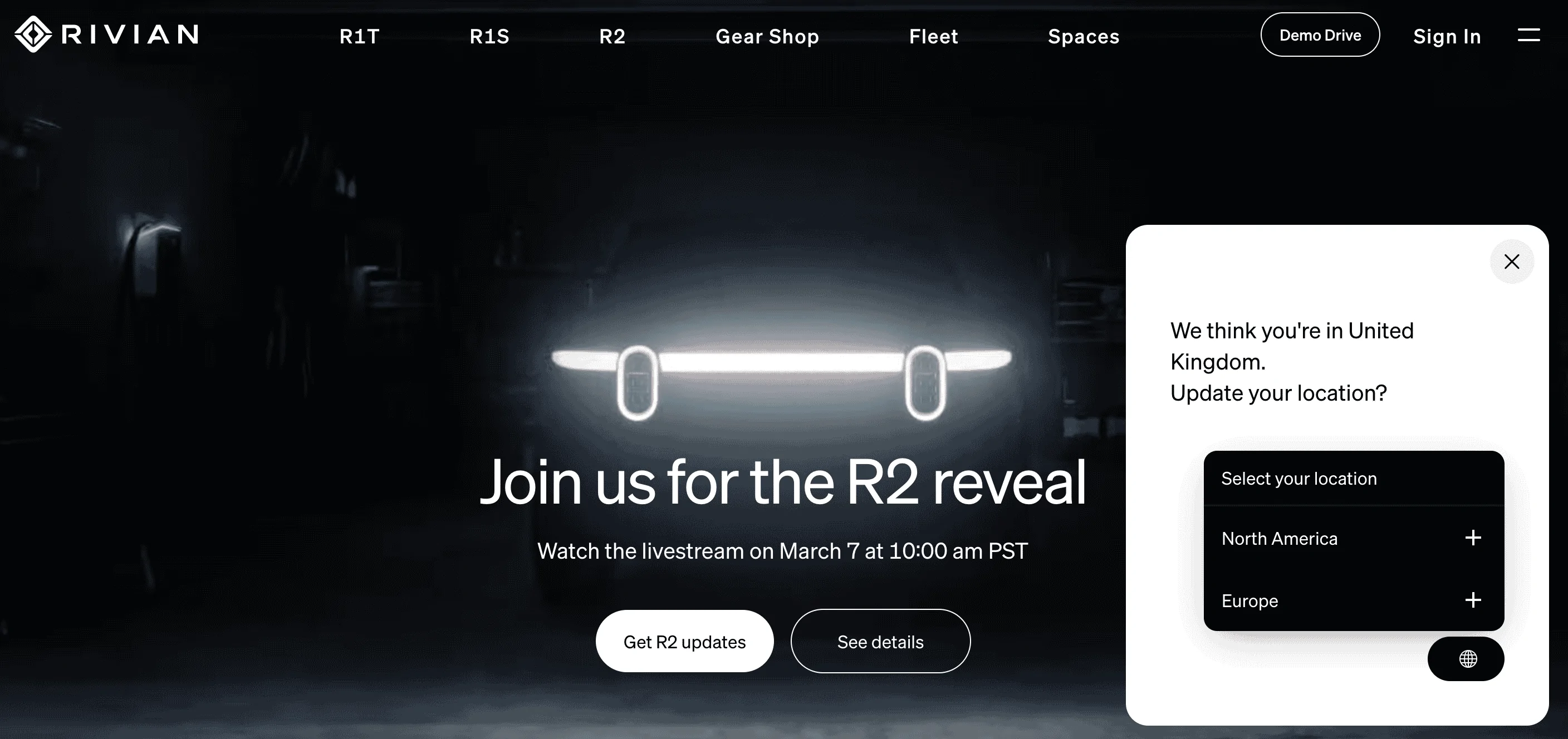 Rivian R1T R1S R2 confirmed for UK / Europe market Screenshot 2024-02-20 at 16.32.15