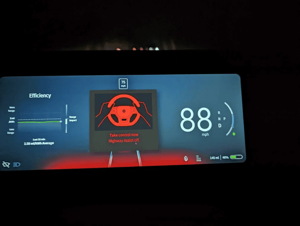 Rivian R1T R1S Accuracy of speedometer 1708543564998