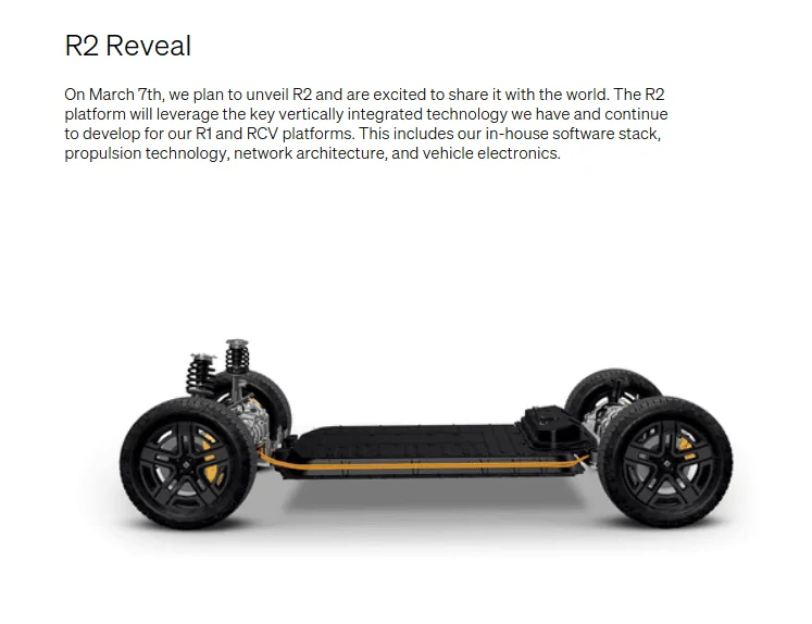 Rivian R1T R1S R2 Reservation Info ($100), Reveal Event Date and Page now on Rivian Website [Updated w/ R2 Teaser Video] 1708550850985
