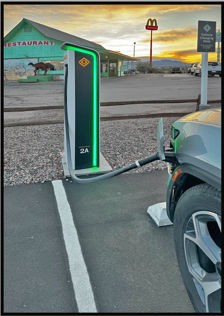 Rivian R1T R1S Unable to insert charger into my R1T Quartzite, AZ Rivian charger