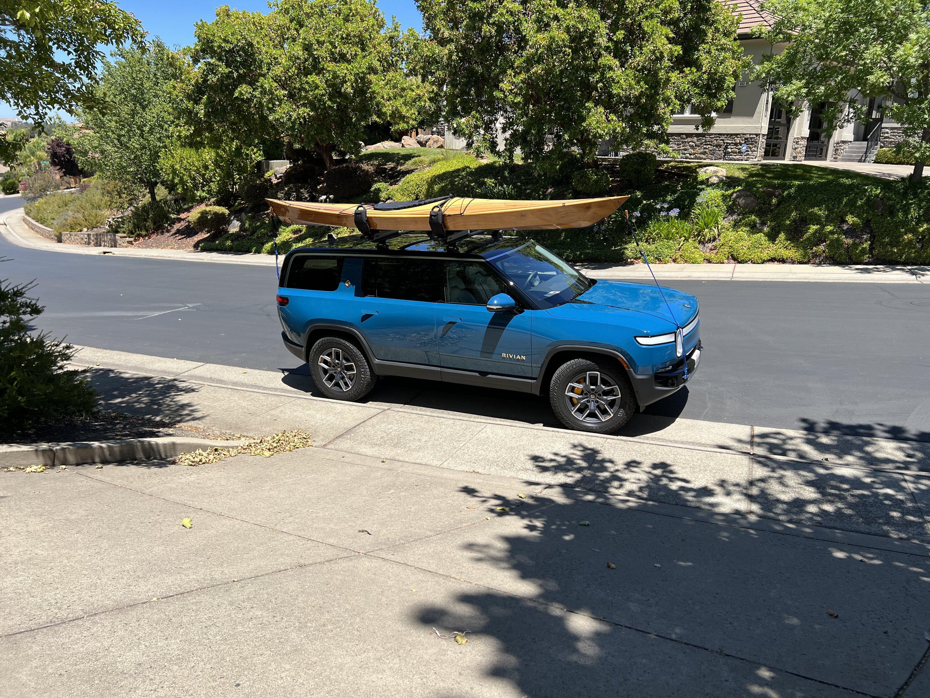 Rivian R1T R1S Kayak Transport IMG_1626