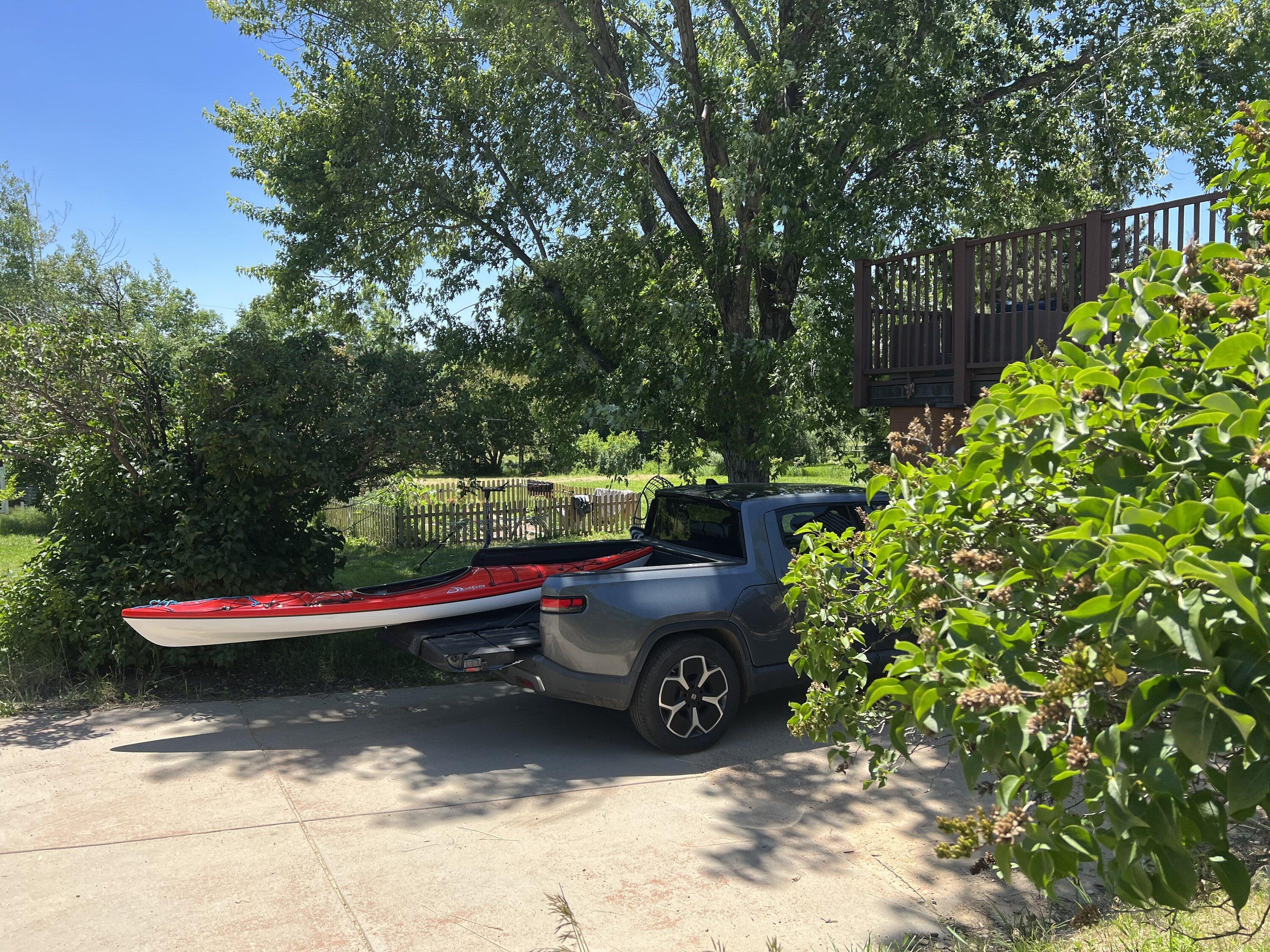 Rivian R1T R1S Kayak Transport IMG_7276