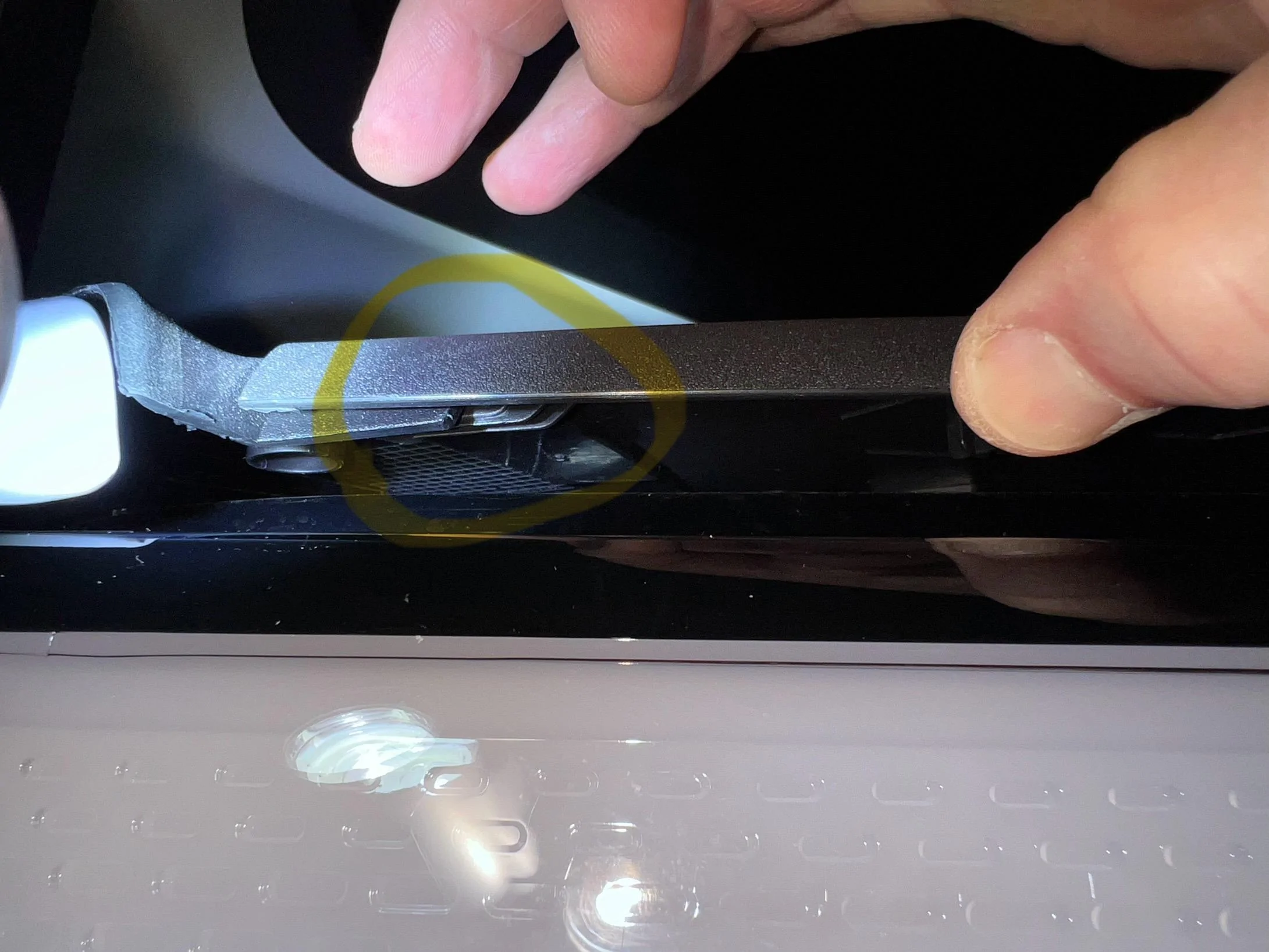 Rivian R1T R1S Adjusting headlight beam angle IMG_2041