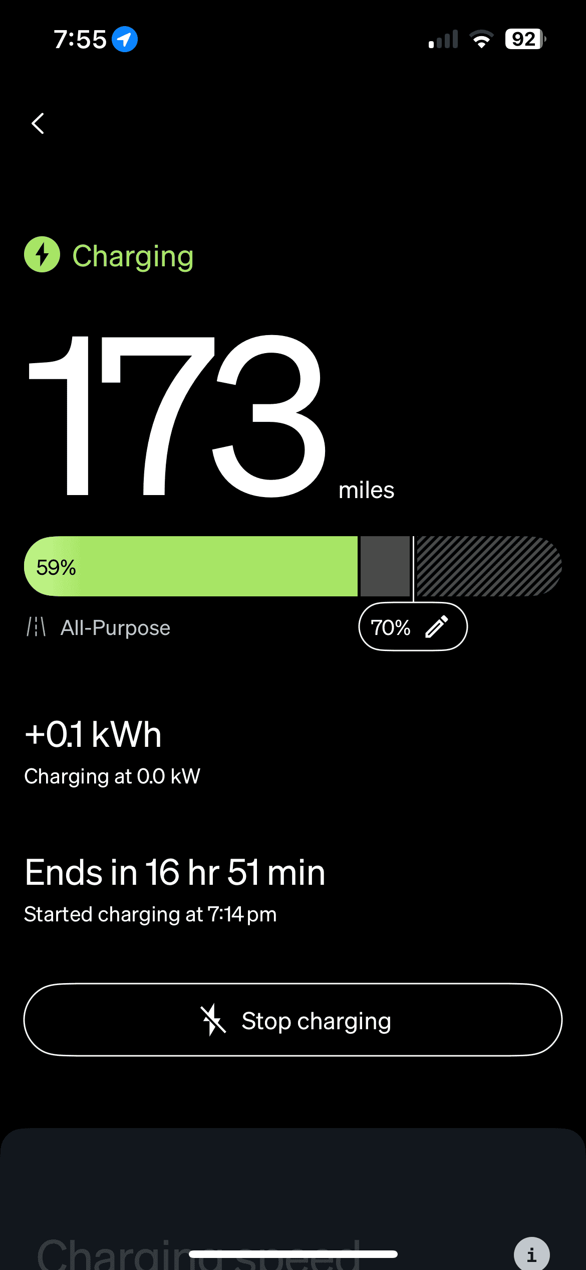Rivian R1T R1S App Doesn’t Register Charge Rate IMG_9413