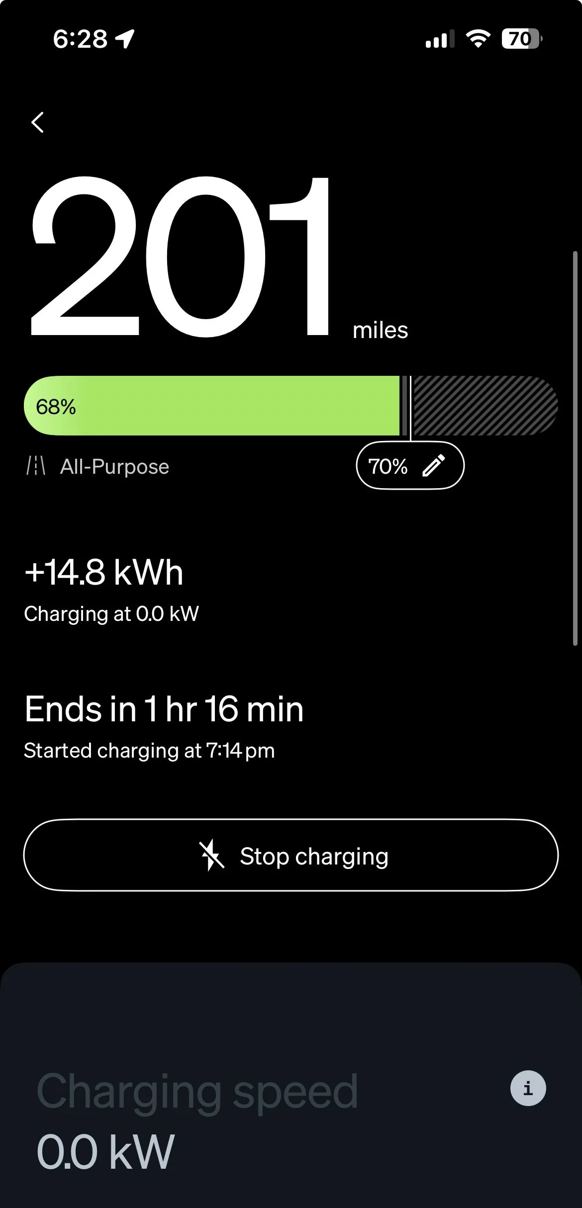 Rivian R1T R1S App Doesn’t Register Charge Rate IMG_9417