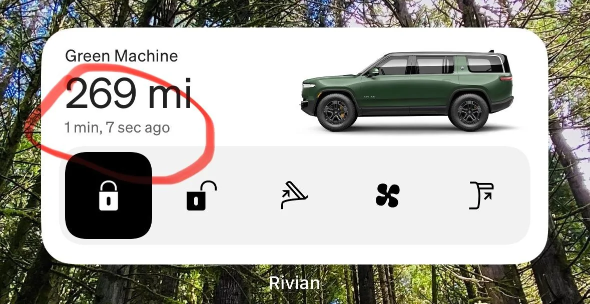 Rivian R1T R1S There’s now a Rivian widget for iOS and Android! IMG_9753
