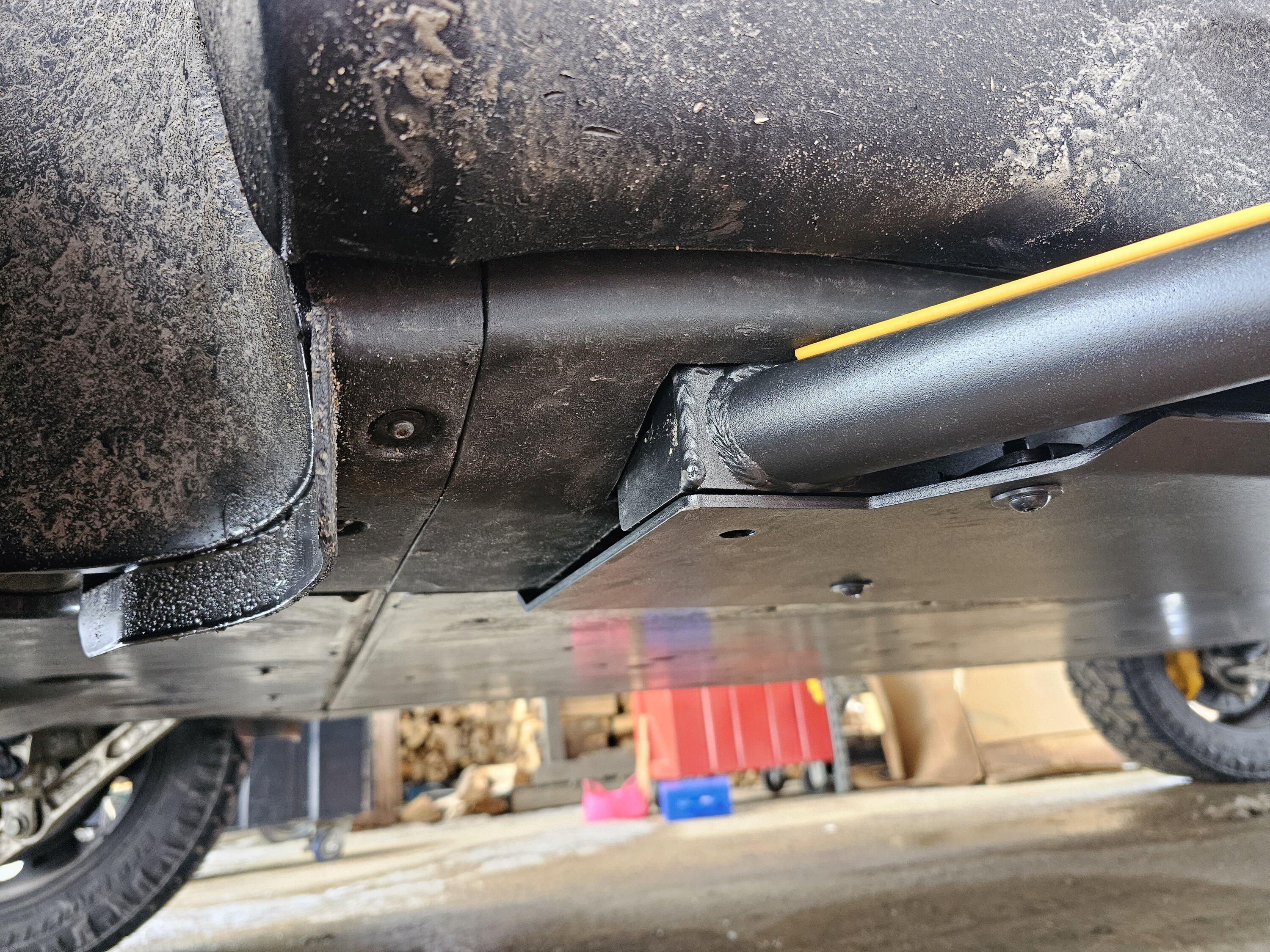 Rivian R1T R1S EVSportline Sliders - Cutting the panels 20240202_125200