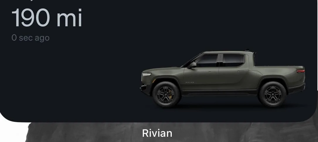 Rivian R1T R1S App 2.7.0 released IMG_7677
