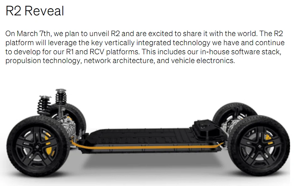 Rivian R1T R1S What's your R2 predictions? 1709584029498