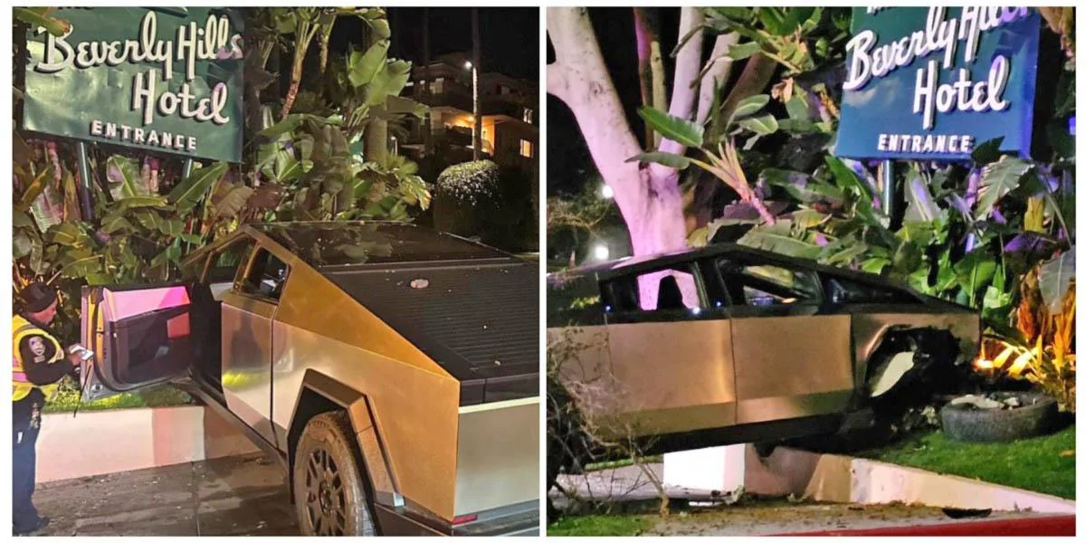 Rivian R1T R1S Cybertruck - Now with Self-Parking Feature! tesla-cybertruck-valet-crash