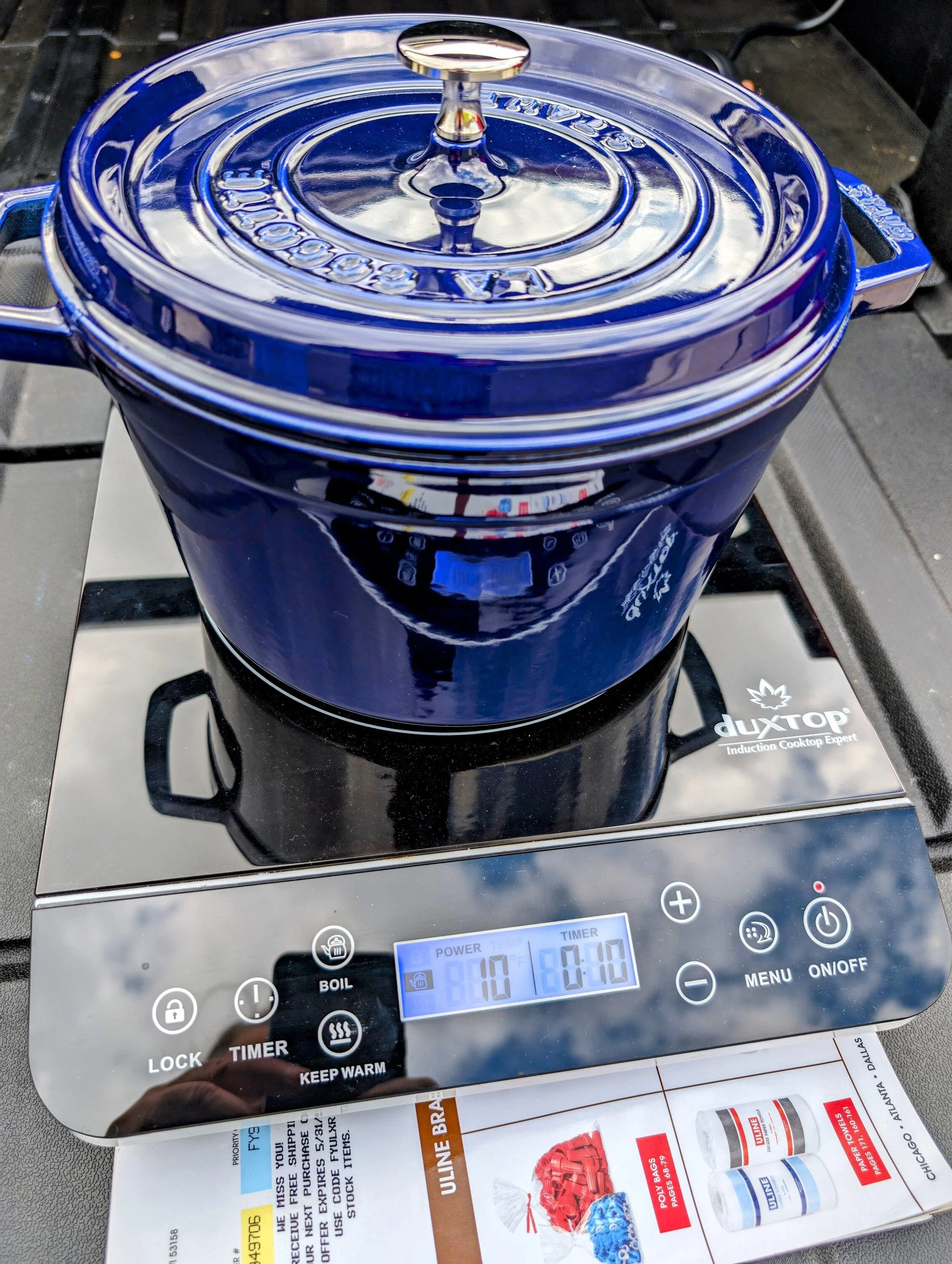 Rivian R1T R1S Electric Cooking options Rivian inductive cooktop 1 md