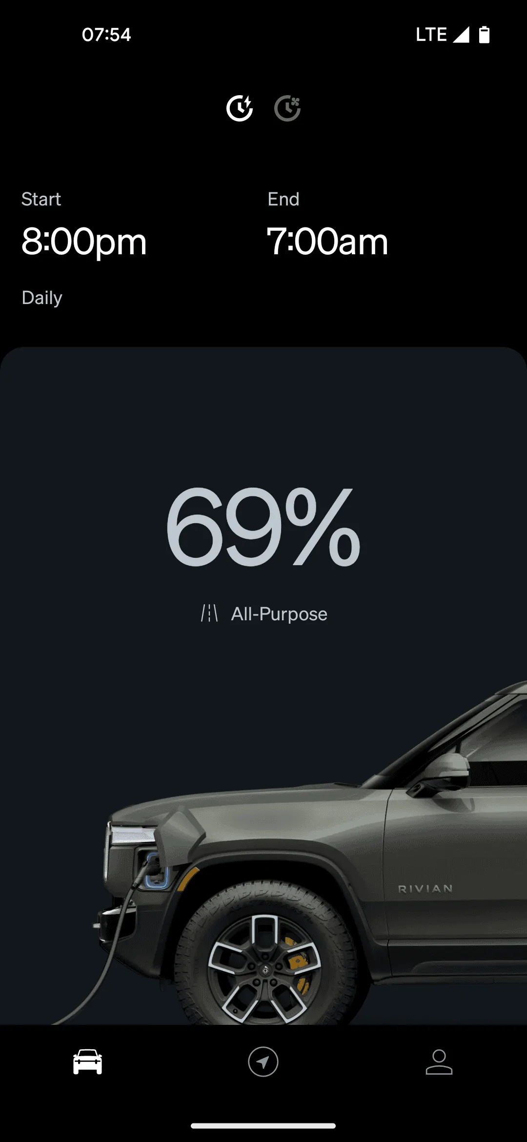 Rivian R1T R1S Screwed again by manual->scheduled charging! 1000008975