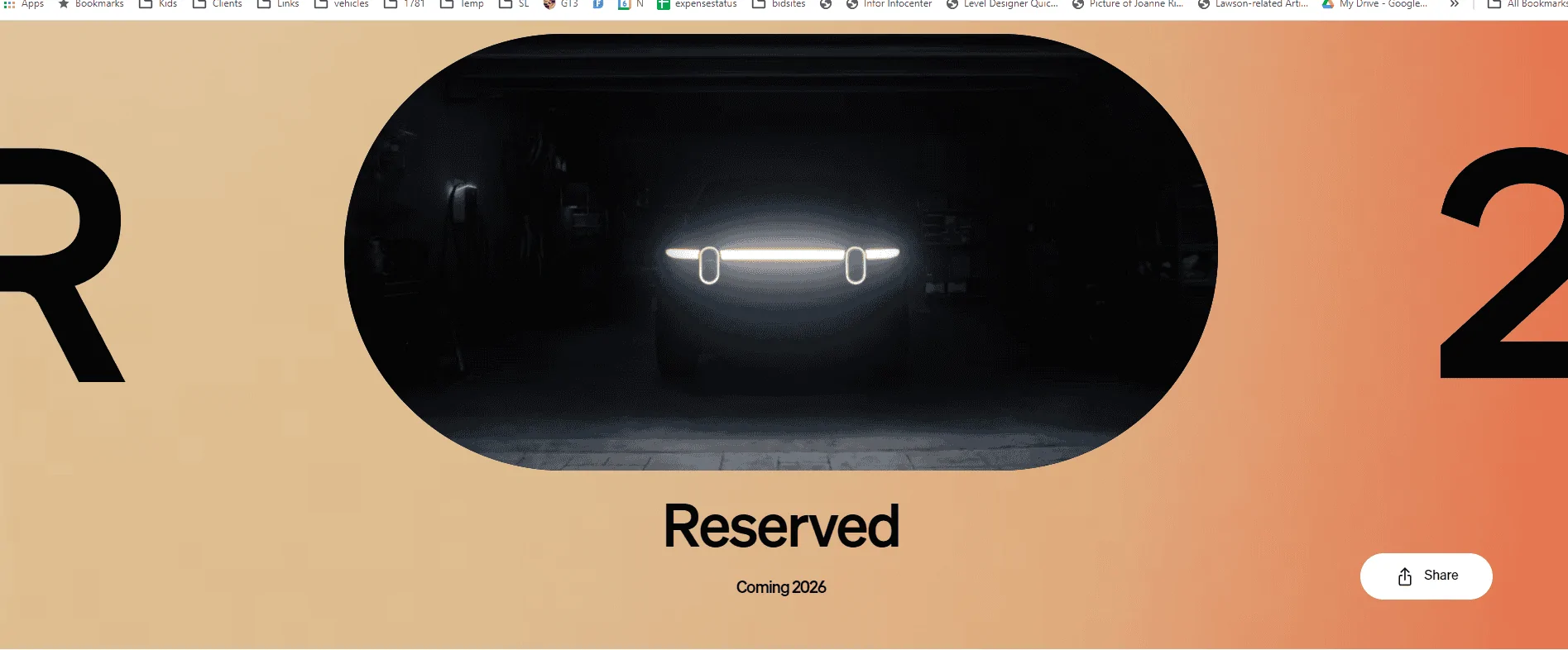 Rivian R1T R1S R2 Reservations are open and it's FAST! Screenshot_1