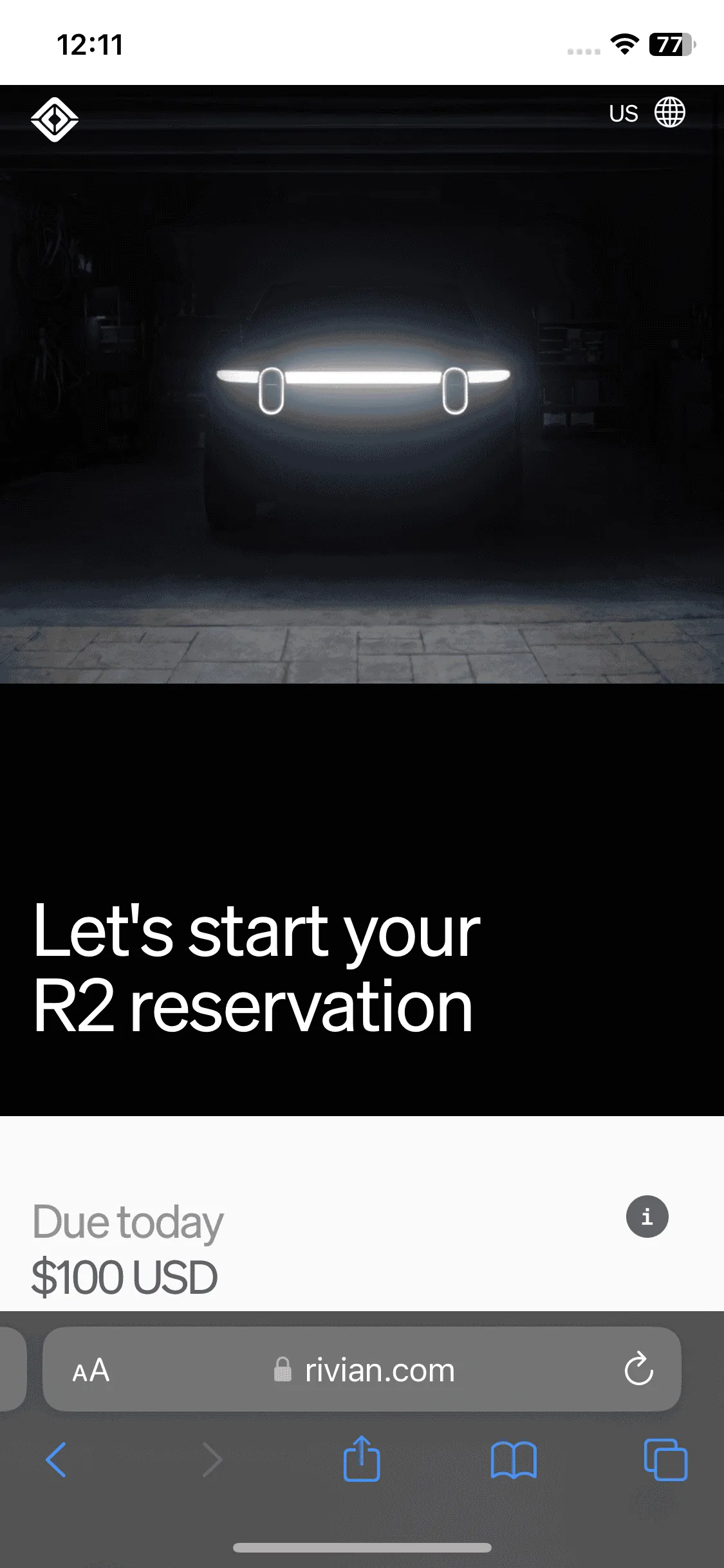 Rivian R1T R1S R2 Reservations are open and it's FAST! IMG_0183