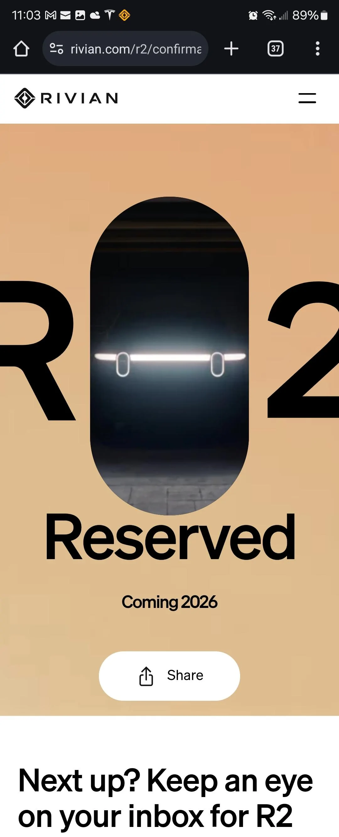 Rivian R1T R1S R2 Reservation List Tracker + Stats 📊 Screenshot_20240307_110316_Chrom