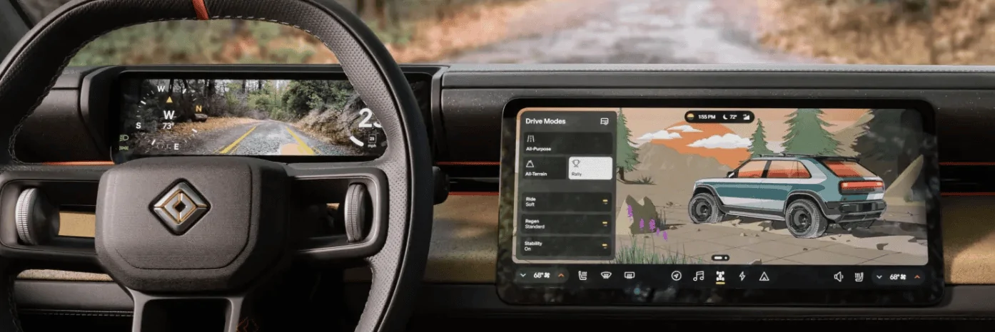 Rivian R1T R1S Quick R2 / R3 observations from website photos.... 1709843048182