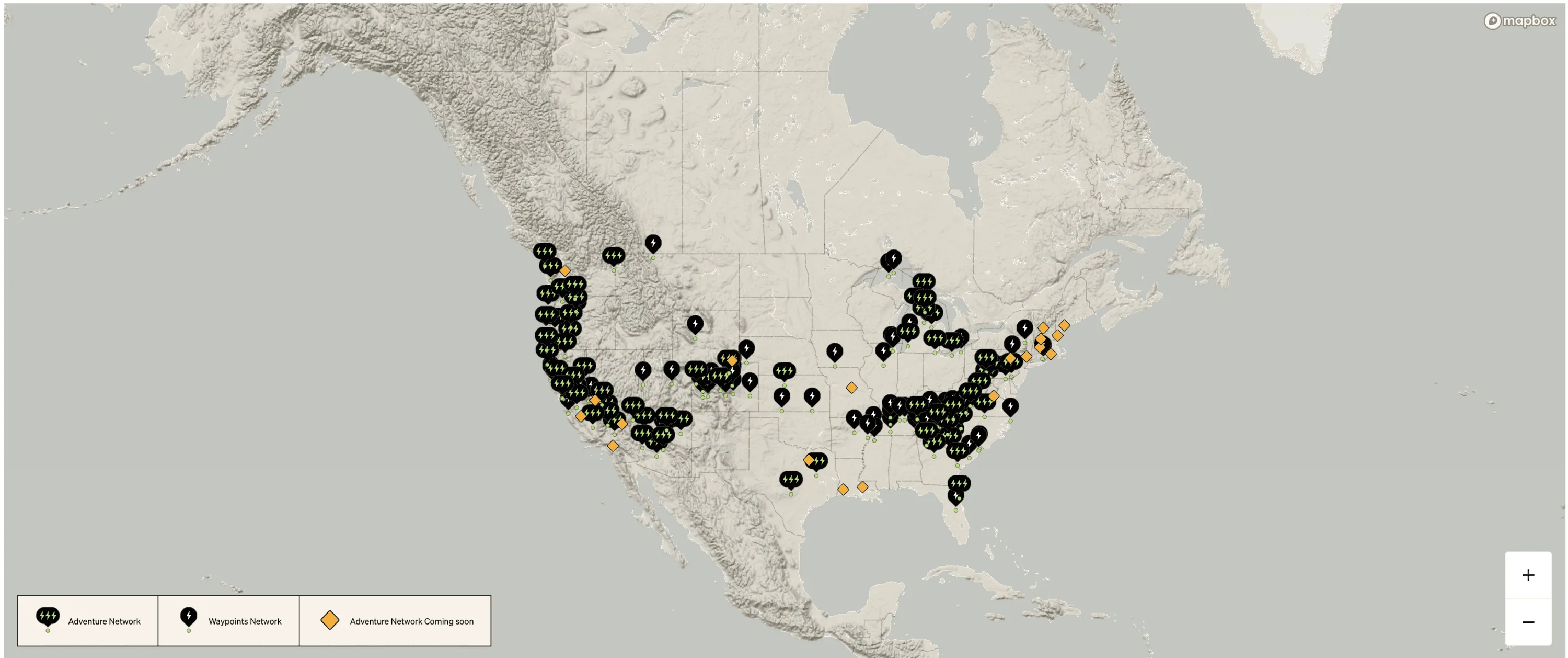 Rivian R1T R1S Additional RAN locations on map from R2/R3/R3X reveal event Screenshot 2024-03-07 at 16.57.34