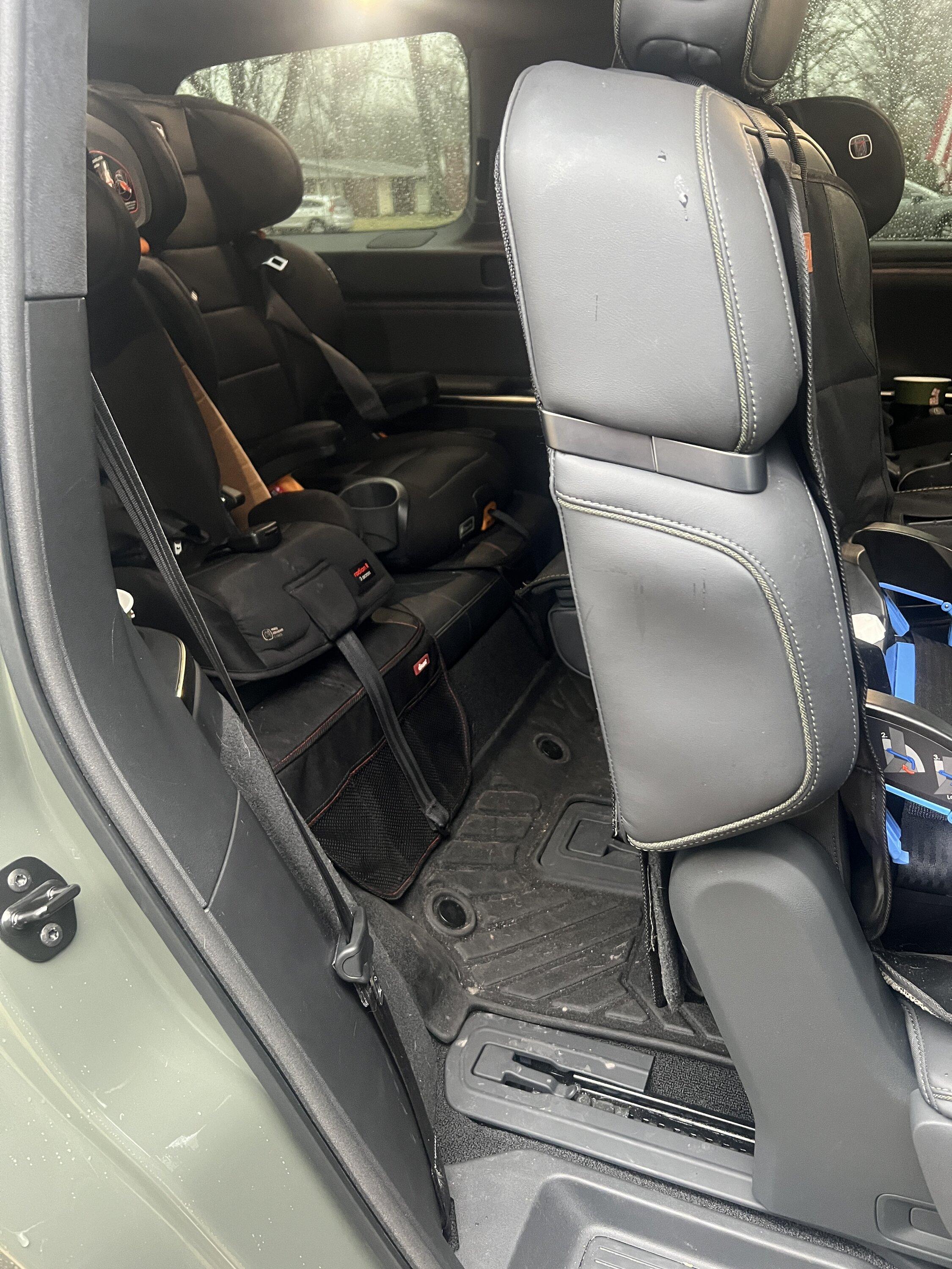 Rivian R1T R1S 3rd Row Access for R1S with Rear Facing Car Seat? IMG_8597