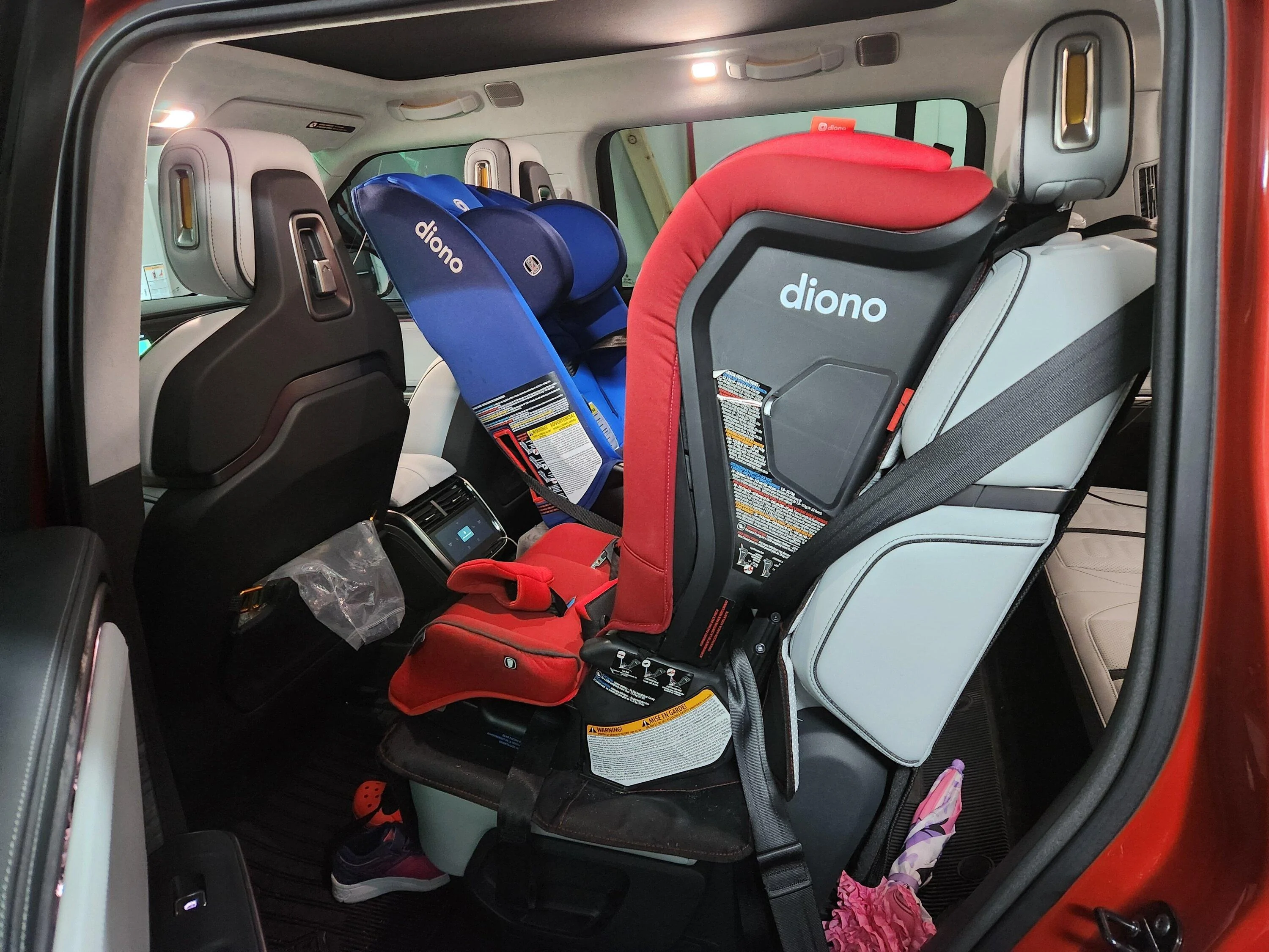 Rivian R1T R1S 3rd Row Access for R1S with Rear Facing Car Seat? 20240308_185407